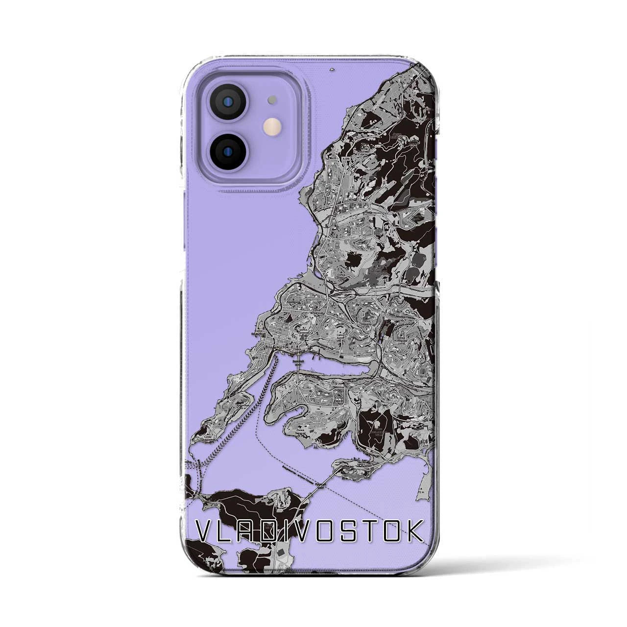 【ウラジオストク(ロシア)】地図柄iPhoneケース(クリアタイプ)