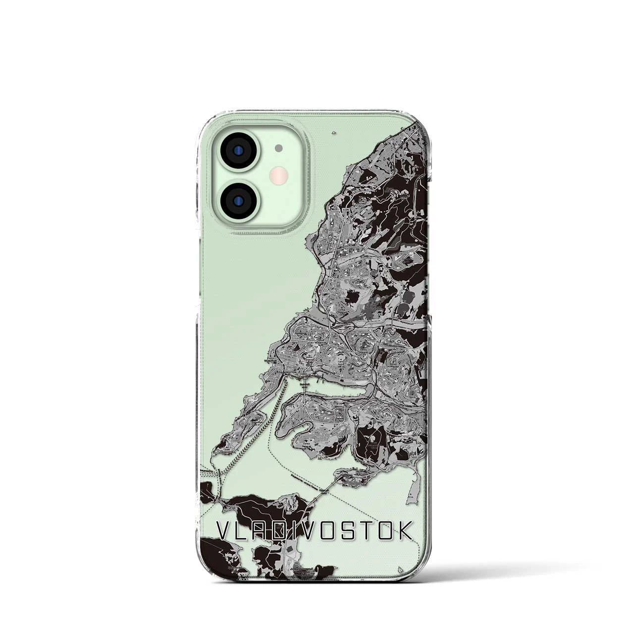 【ウラジオストク(ロシア)】地図柄iPhoneケース(クリアタイプ)