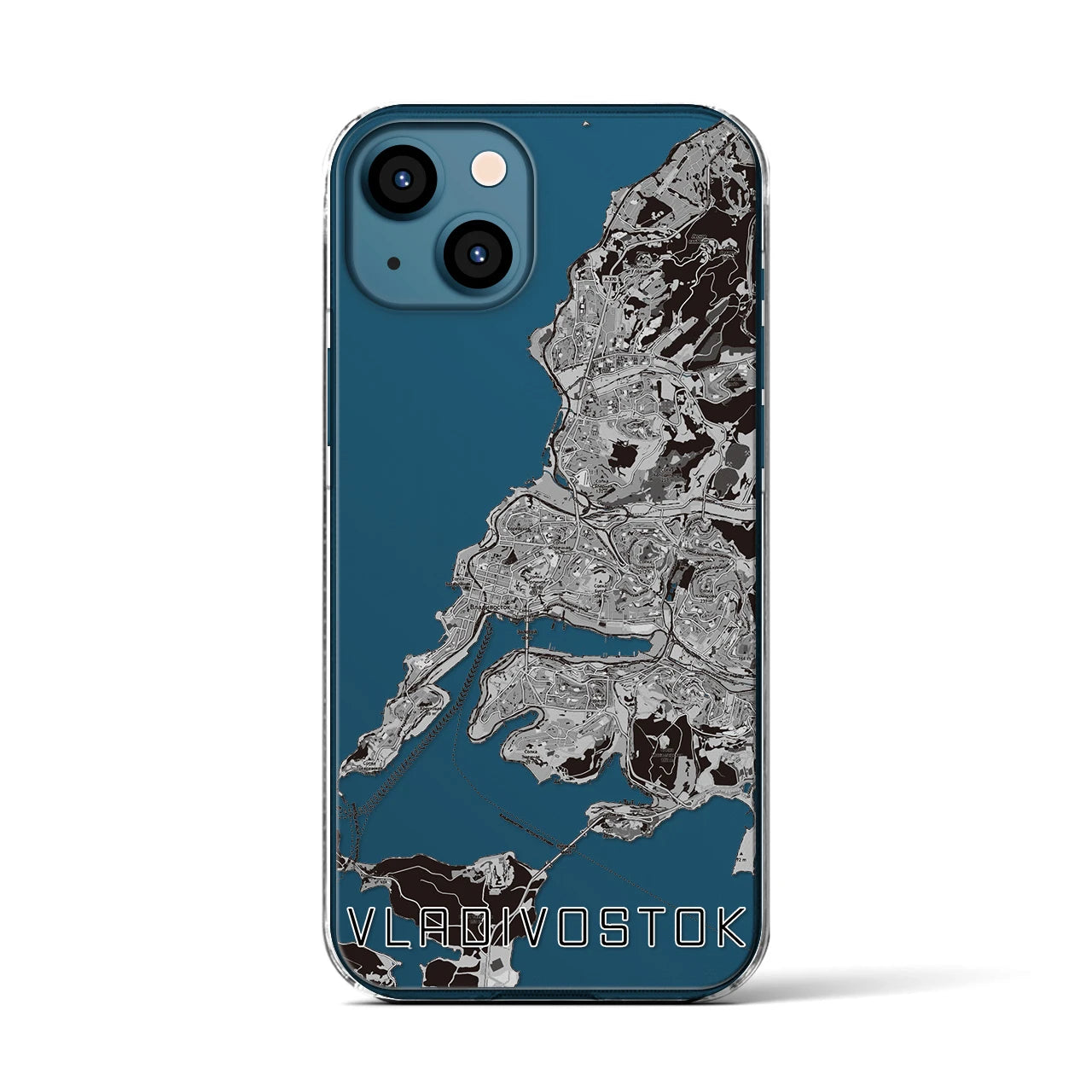 【ウラジオストク(ロシア)】地図柄iPhoneケース(クリアタイプ)