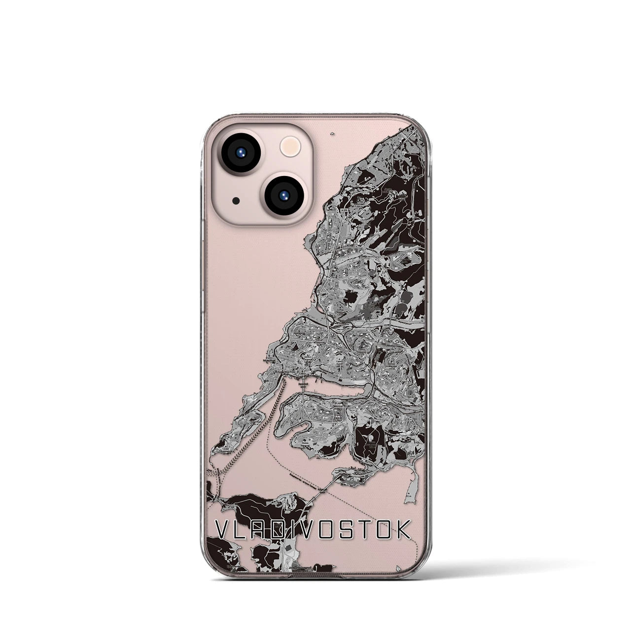 【ウラジオストク(ロシア)】地図柄iPhoneケース(クリアタイプ)