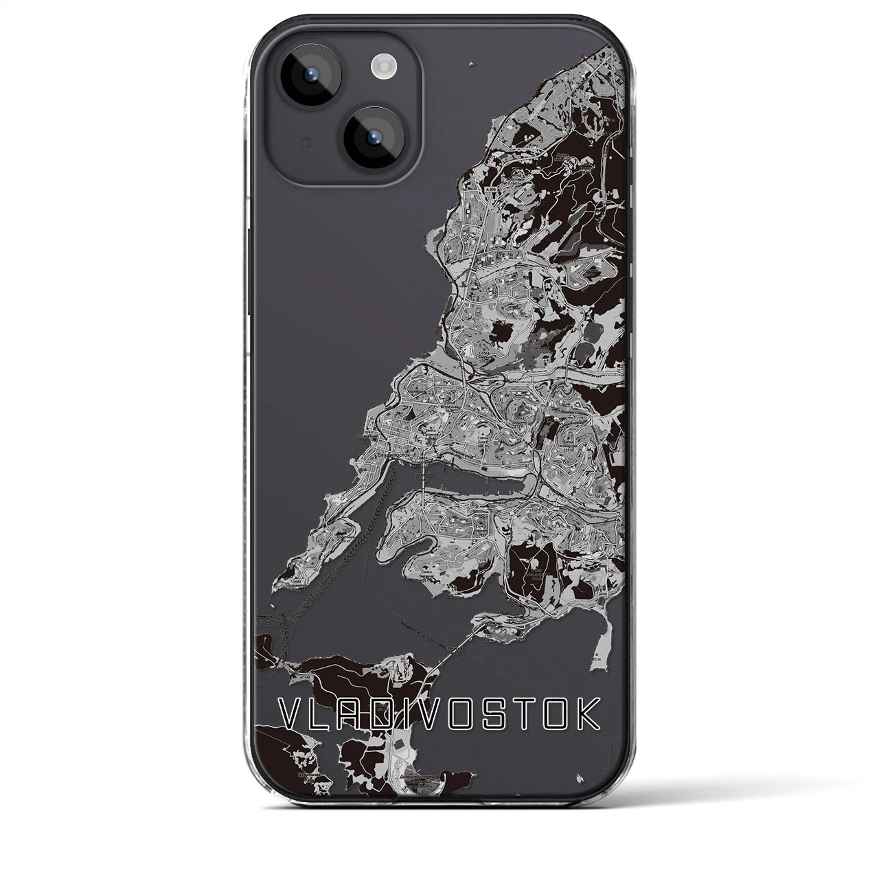 【ウラジオストク(ロシア)】地図柄iPhoneケース(クリアタイプ)