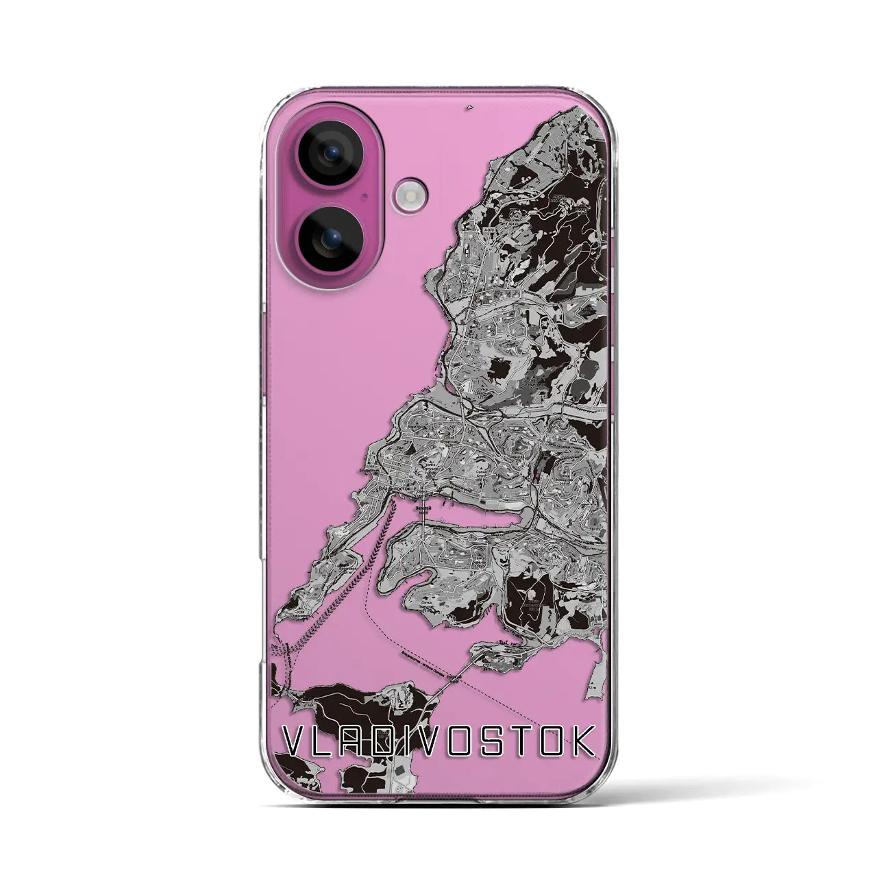 【ウラジオストク(ロシア)】地図柄iPhoneケース(クリアタイプ)