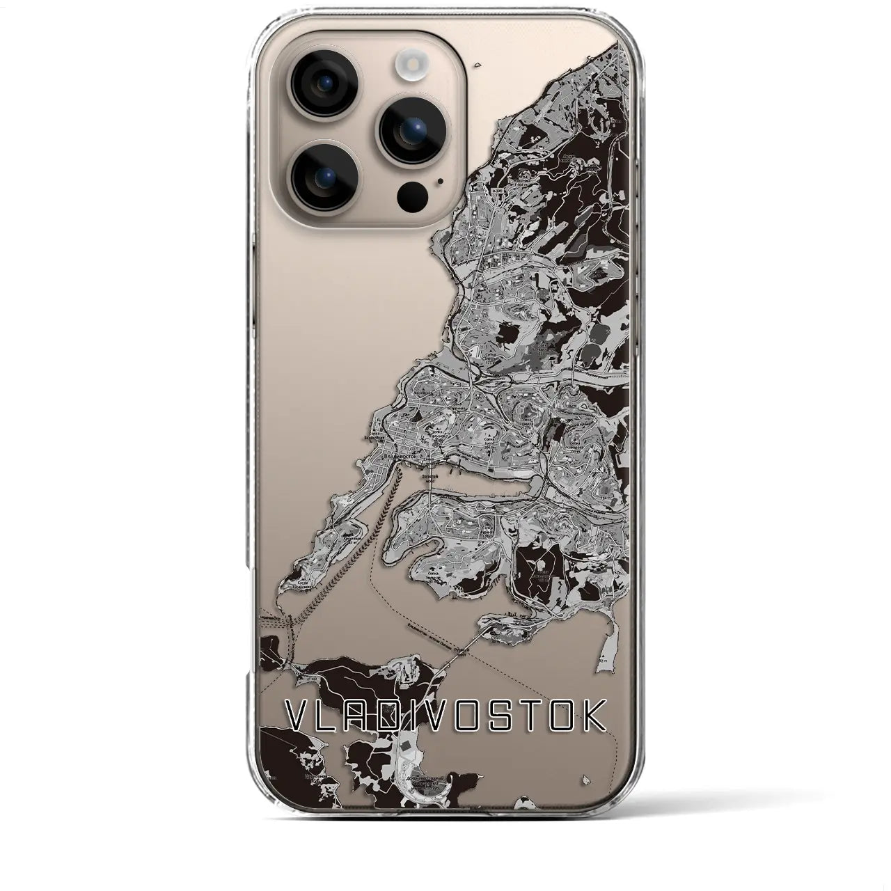 【ウラジオストク(ロシア)】地図柄iPhoneケース(クリアタイプ)