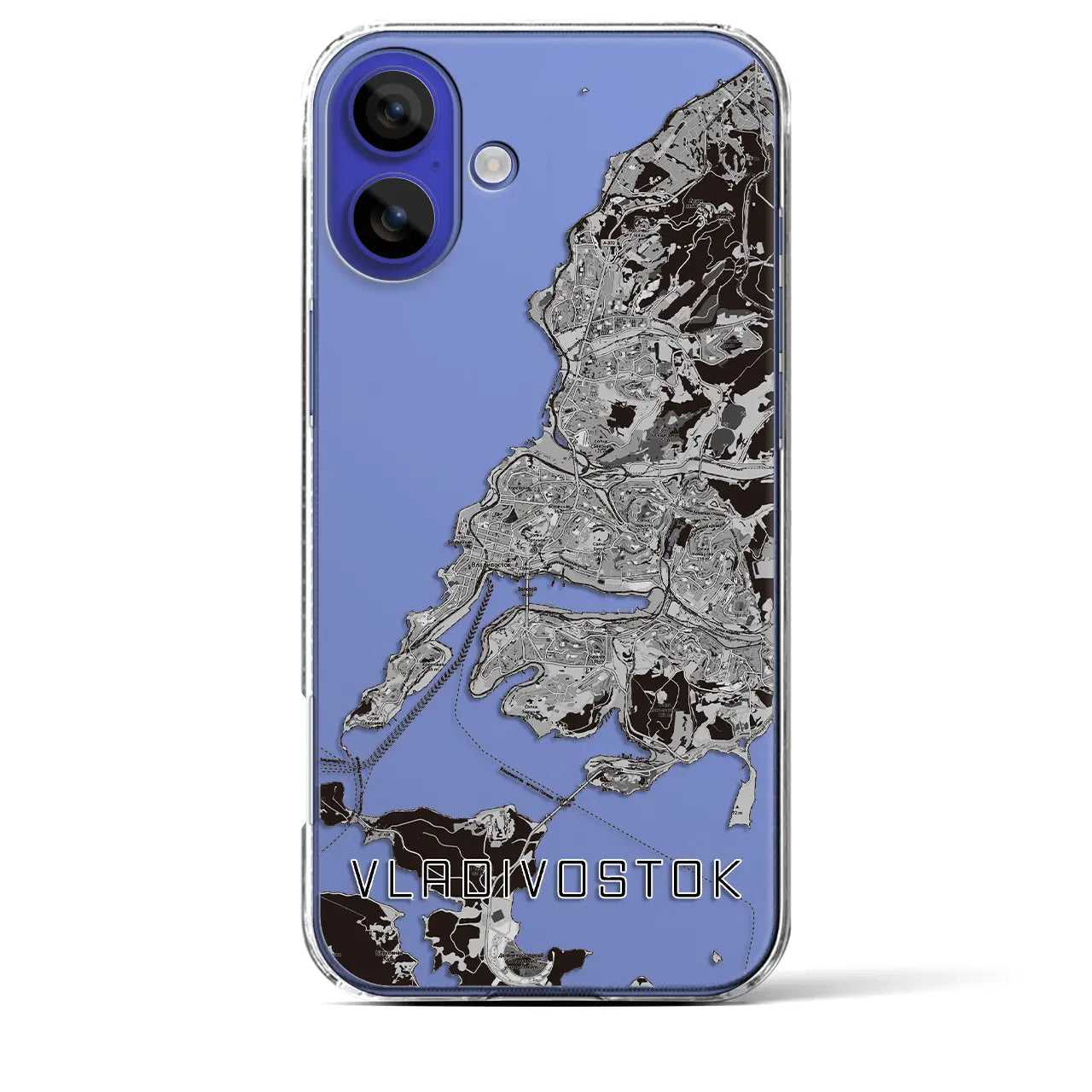 【ウラジオストク(ロシア)】地図柄iPhoneケース(クリアタイプ)