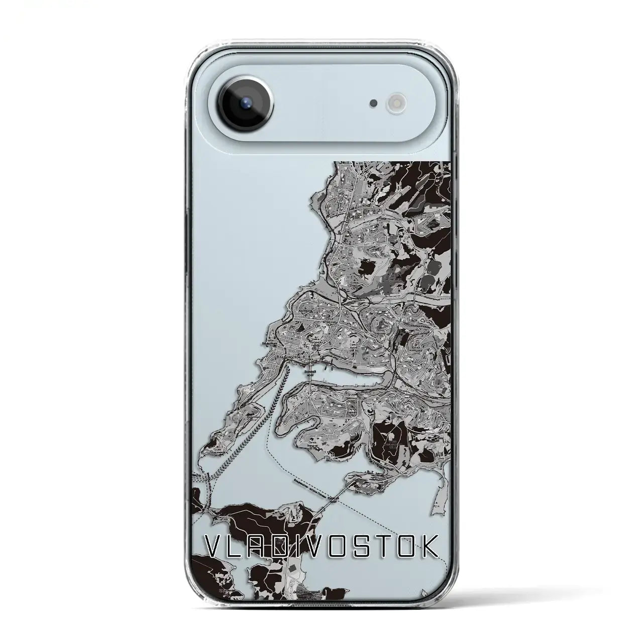 【ウラジオストク(ロシア)】地図柄iPhoneケース(クリアタイプ)