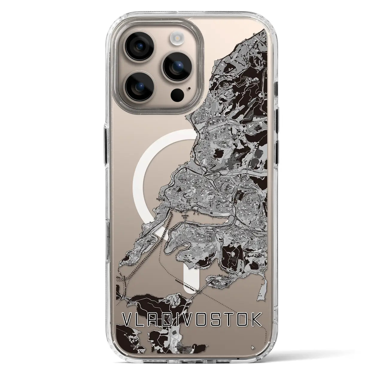 【ウラジオストク(ロシア)】地図柄iPhoneケース(MagSafeタイプ)