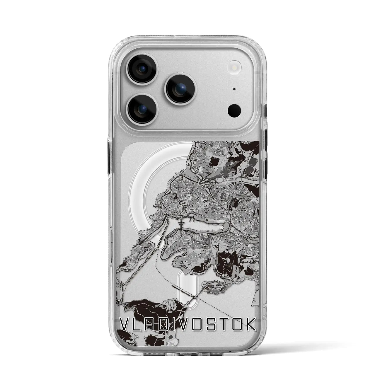 【ウラジオストク(ロシア)】地図柄iPhoneケース(MagSafeタイプ)