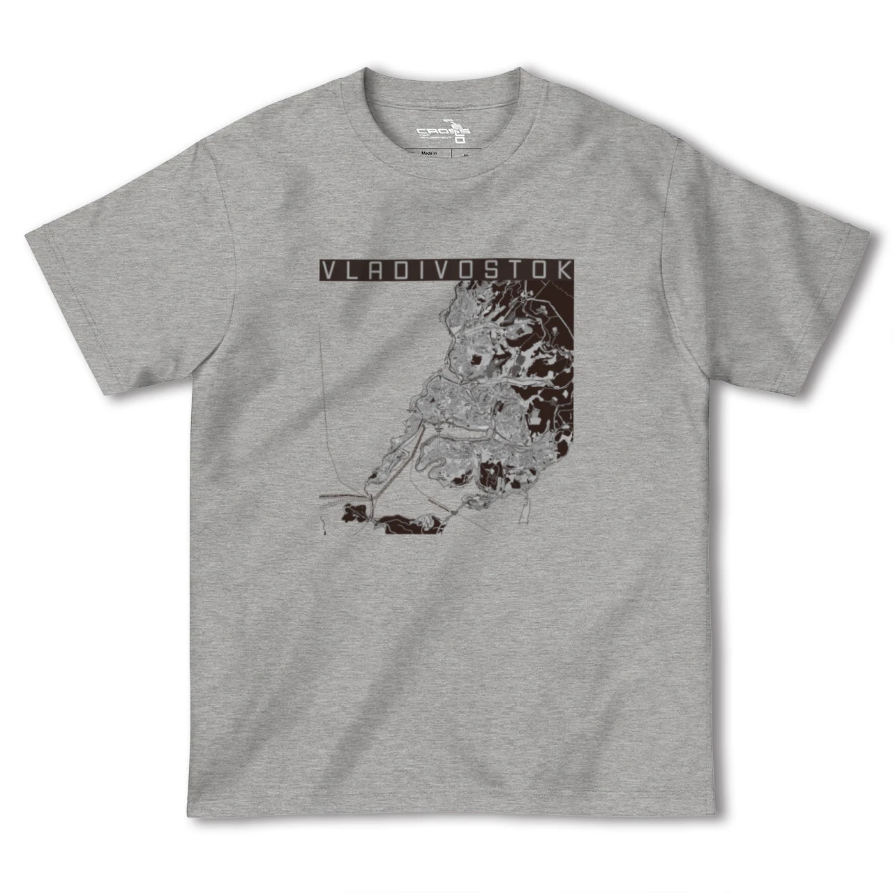 【ウラジオストク(ロシア)】地図柄ヘビーウェイトTシャツ