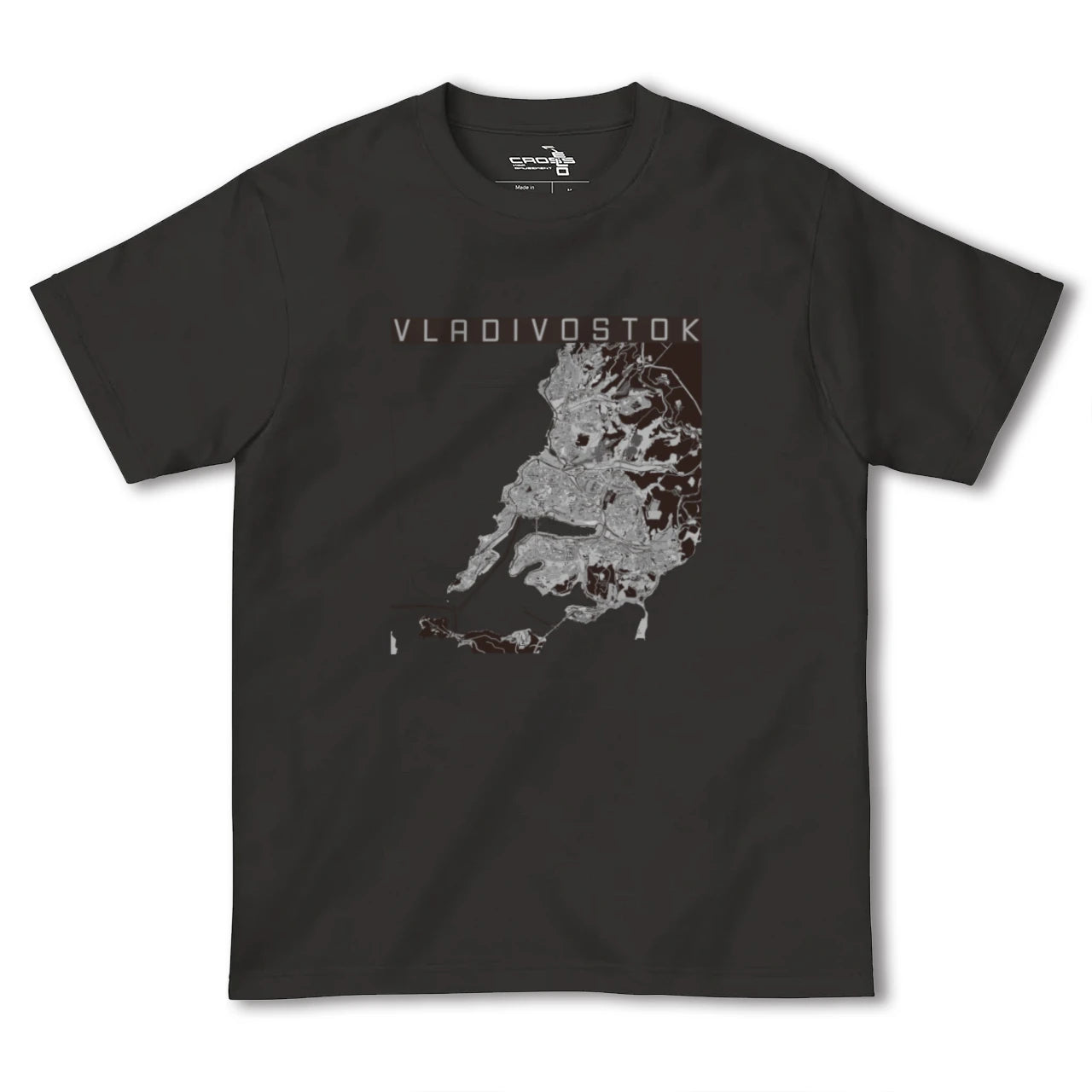 【ウラジオストク(ロシア)】地図柄ヘビーウェイトTシャツ
