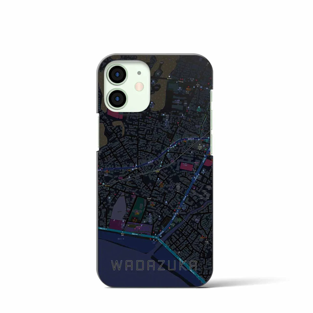 【和田塚(神奈川県)】地図柄iPhoneケース(バックカバータイプ)