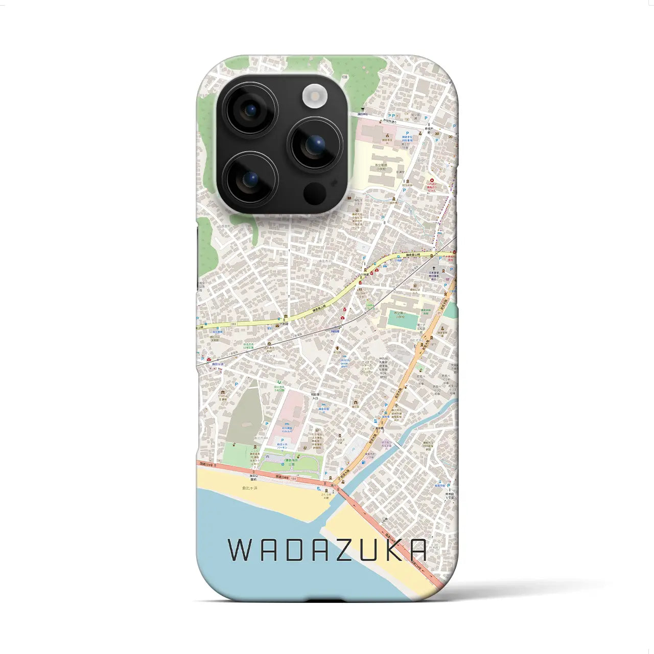 【和田塚(神奈川県)】地図柄iPhoneケース(バックカバータイプ)