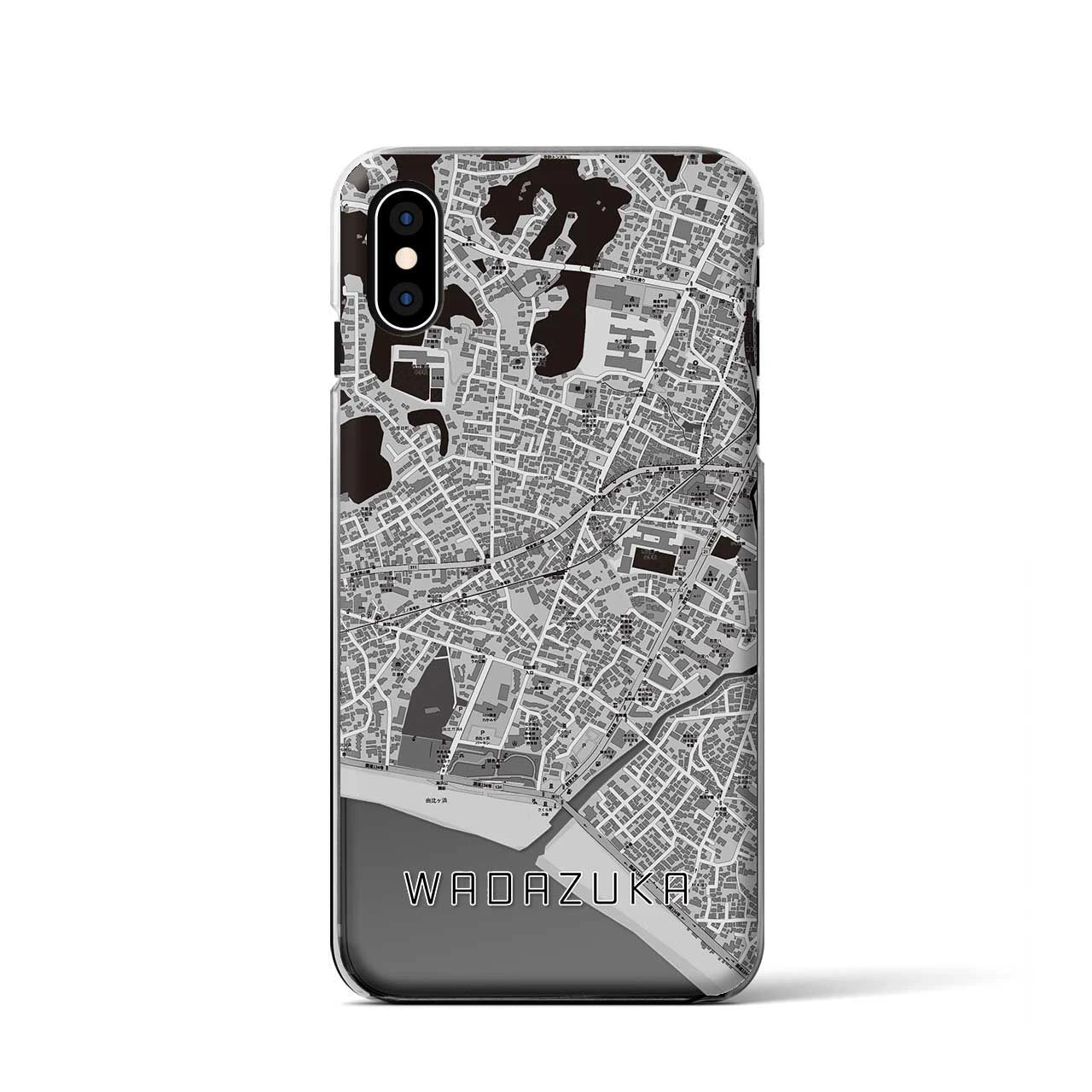 【和田塚(神奈川県)】地図柄iPhoneケース(クリアタイプ)