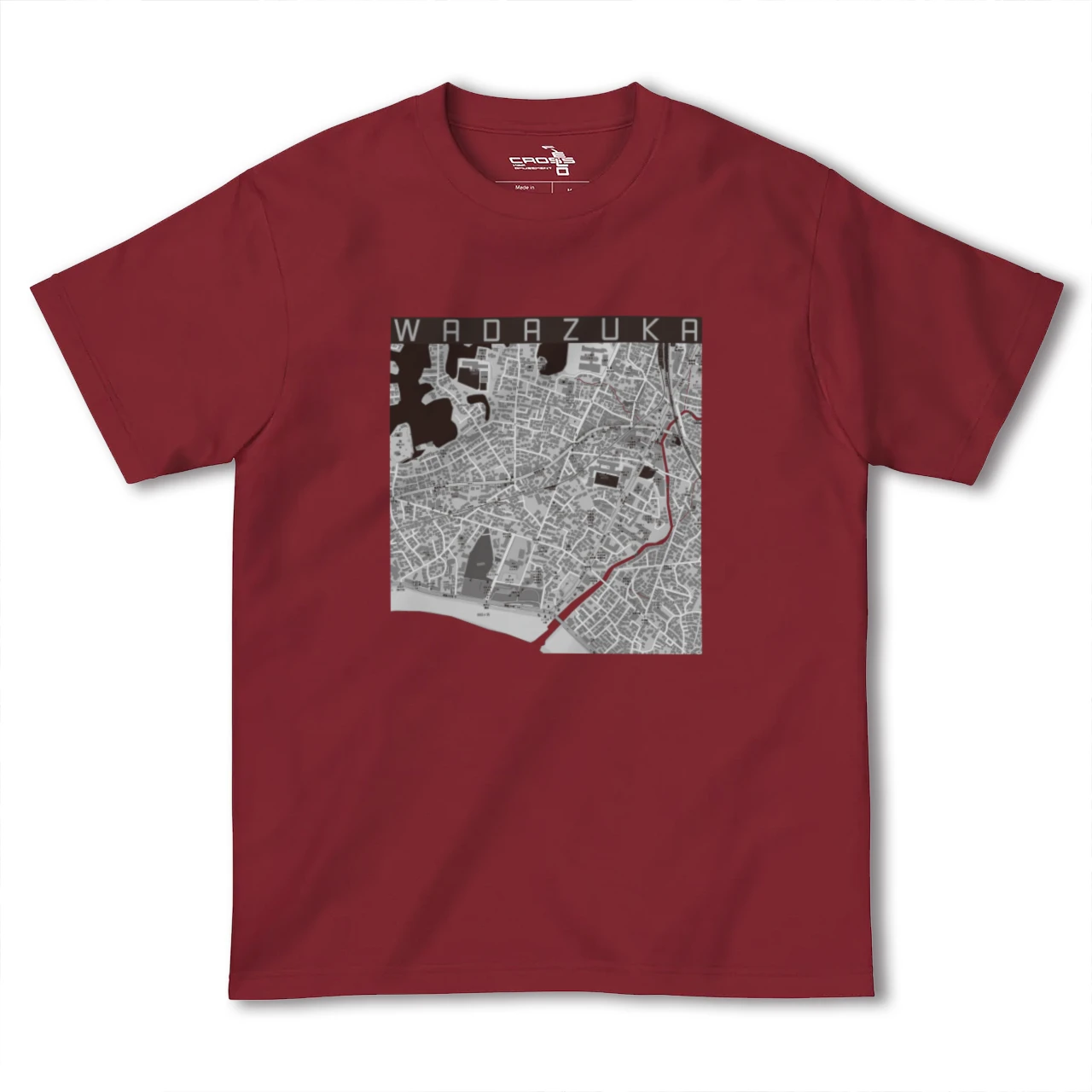 【和田塚(神奈川県)】地図柄ヘビーウェイトTシャツ