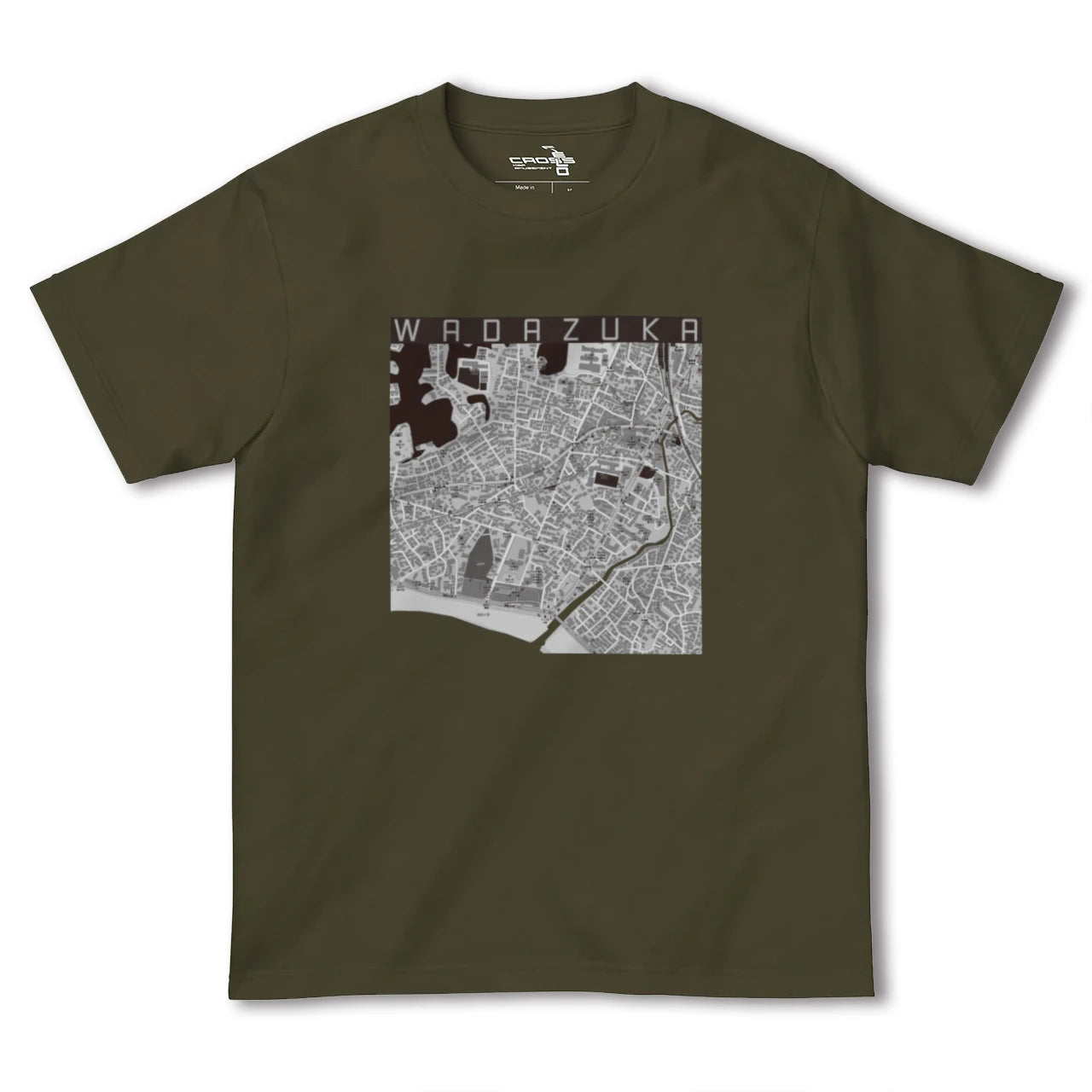 【和田塚(神奈川県)】地図柄ヘビーウェイトTシャツ