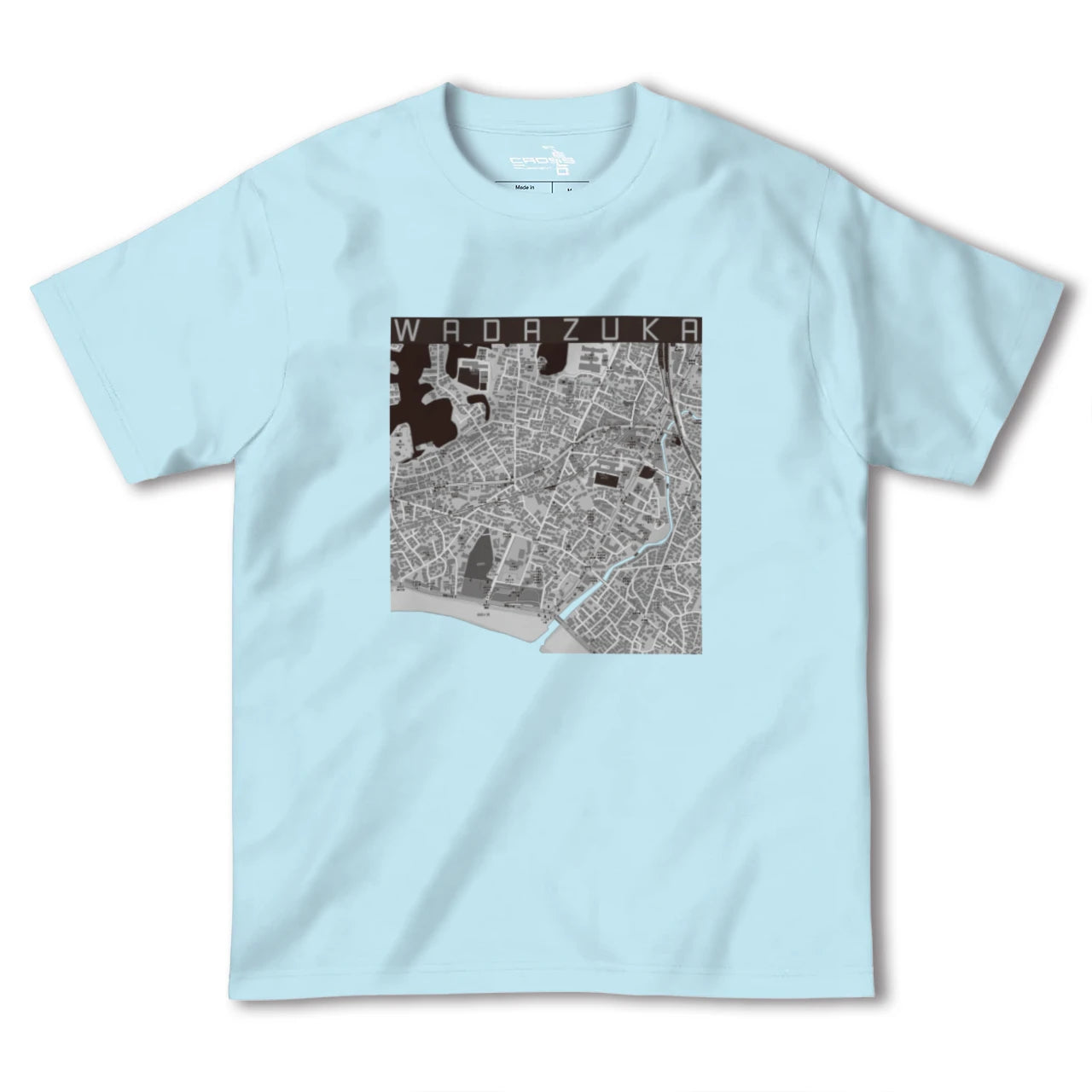 【和田塚(神奈川県)】地図柄ヘビーウェイトTシャツ