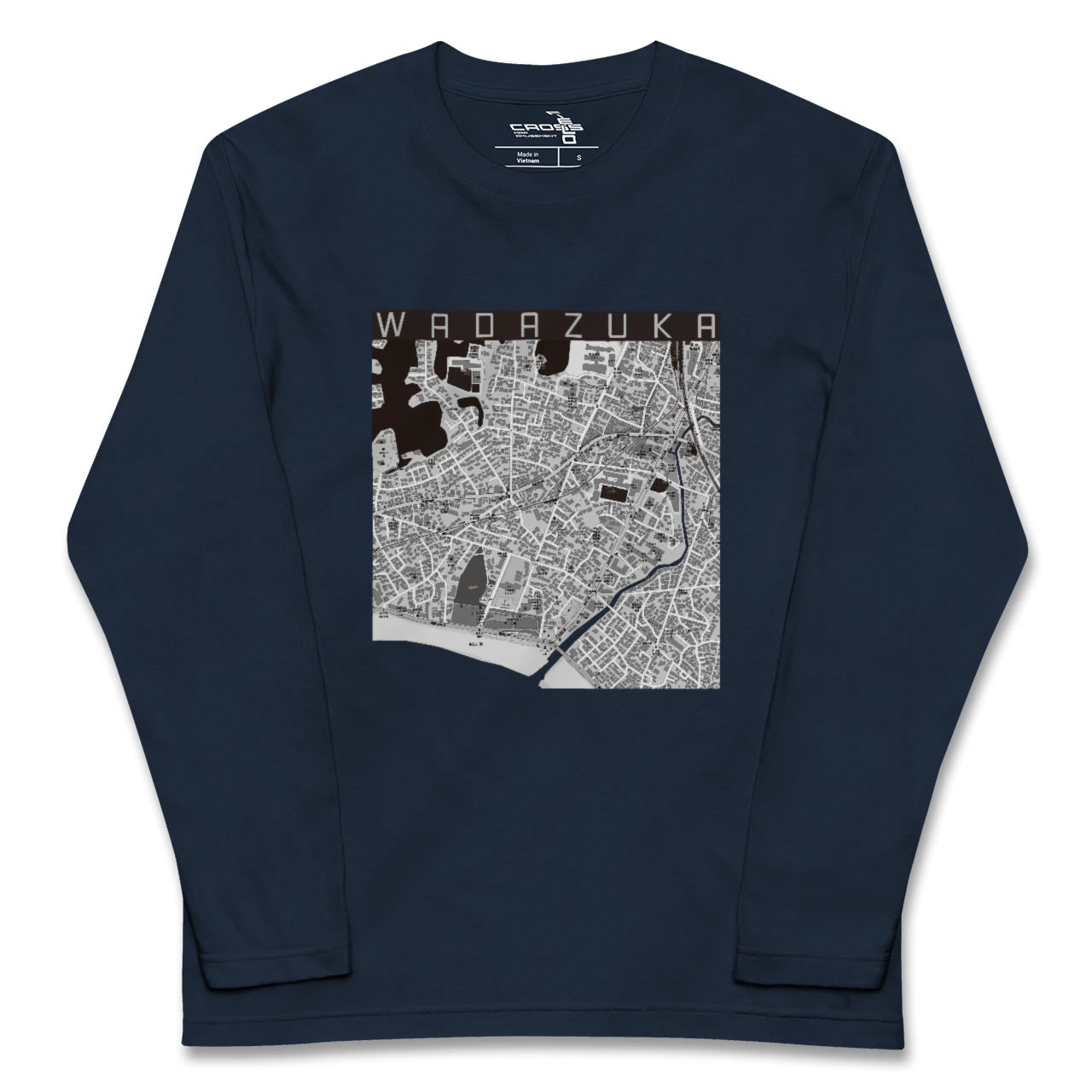 【和田塚(神奈川県)】地図柄ロングスリーブTシャツ