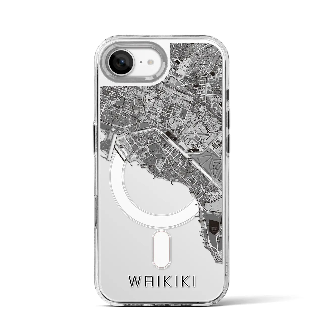 【ワイキキ(アメリカ)】地図柄iPhoneケース(MagSafeタイプ)
