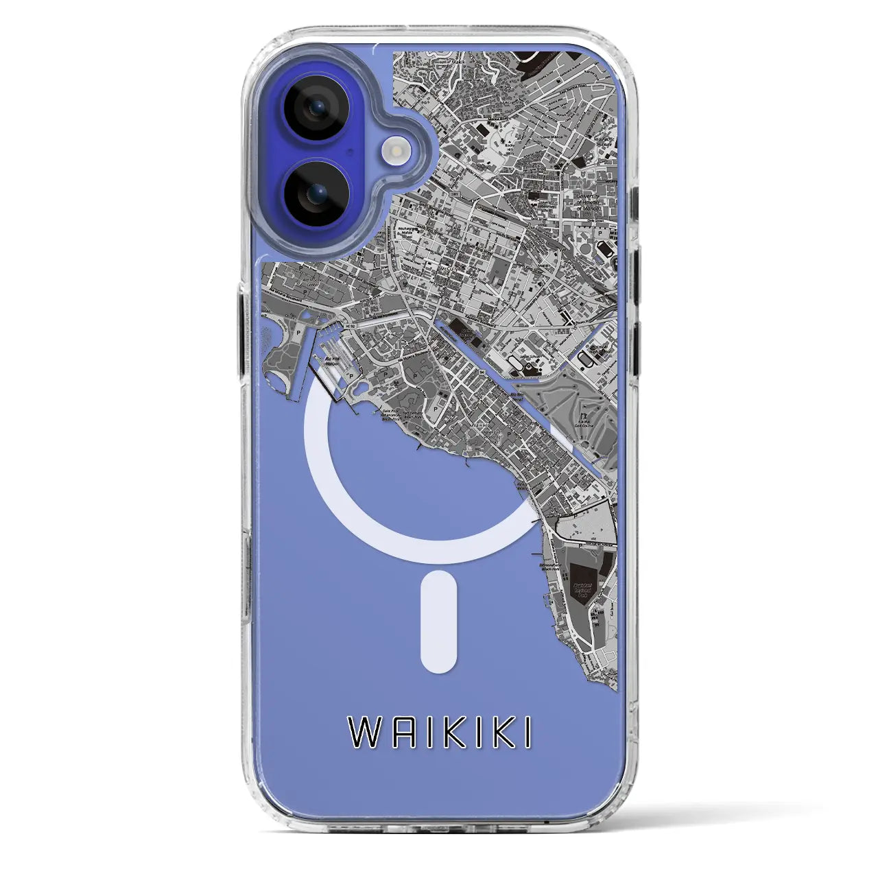 【ワイキキ(アメリカ)】地図柄iPhoneケース(MagSafeタイプ)