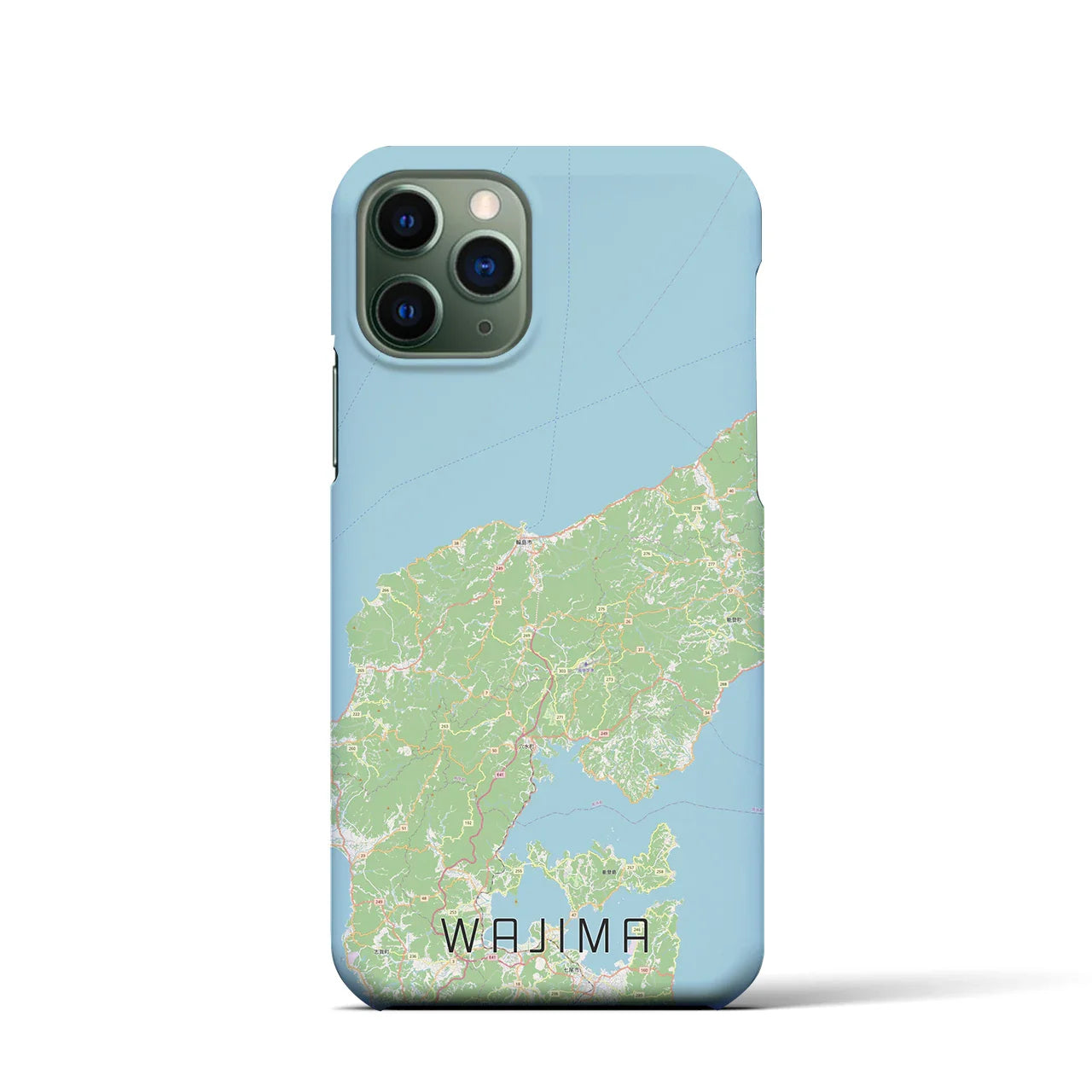 【輪島(石川県)】地図柄iPhoneケース(バックカバータイプ)