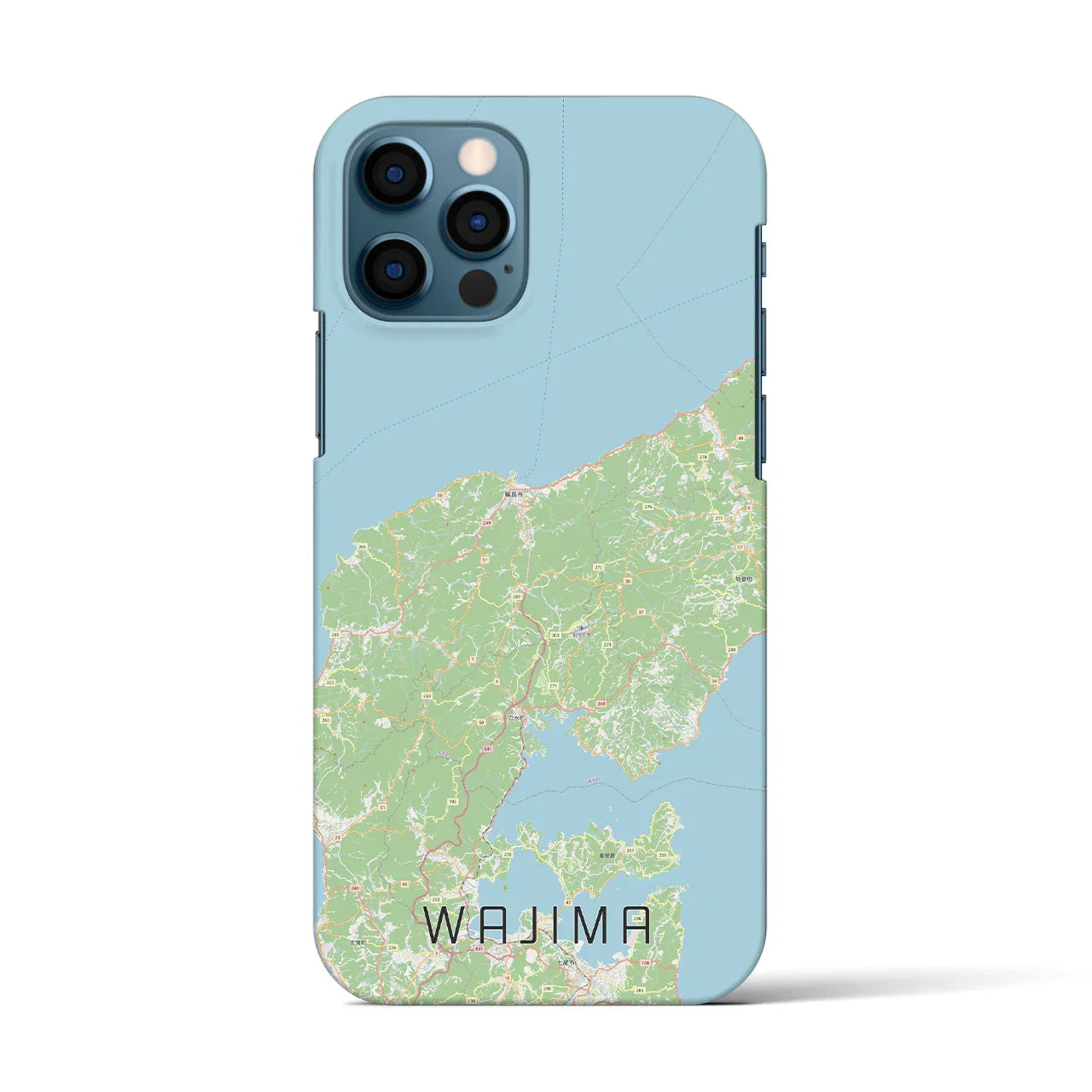 【輪島(石川県)】地図柄iPhoneケース(バックカバータイプ)