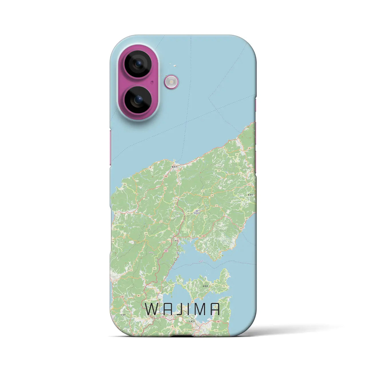 【輪島(石川県)】地図柄iPhoneケース(バックカバータイプ)