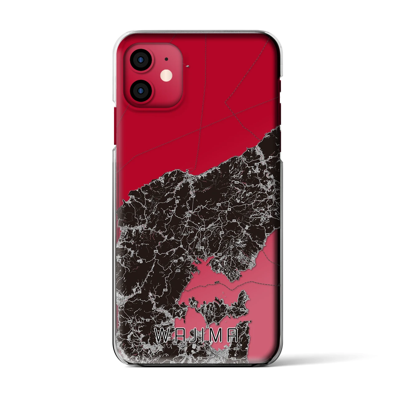【輪島(石川県)】地図柄iPhoneケース(クリアタイプ)