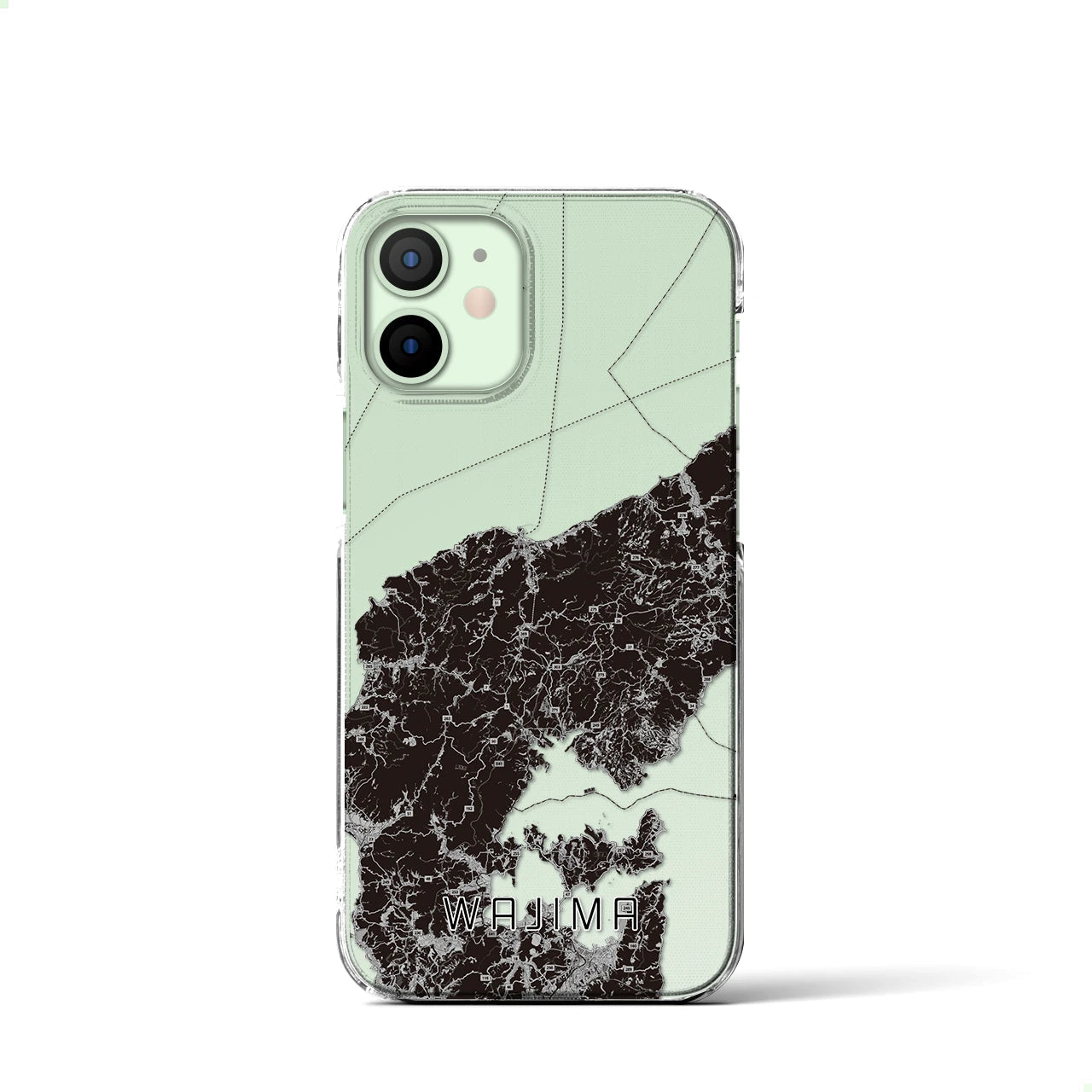 【輪島(石川県)】地図柄iPhoneケース(クリアタイプ)