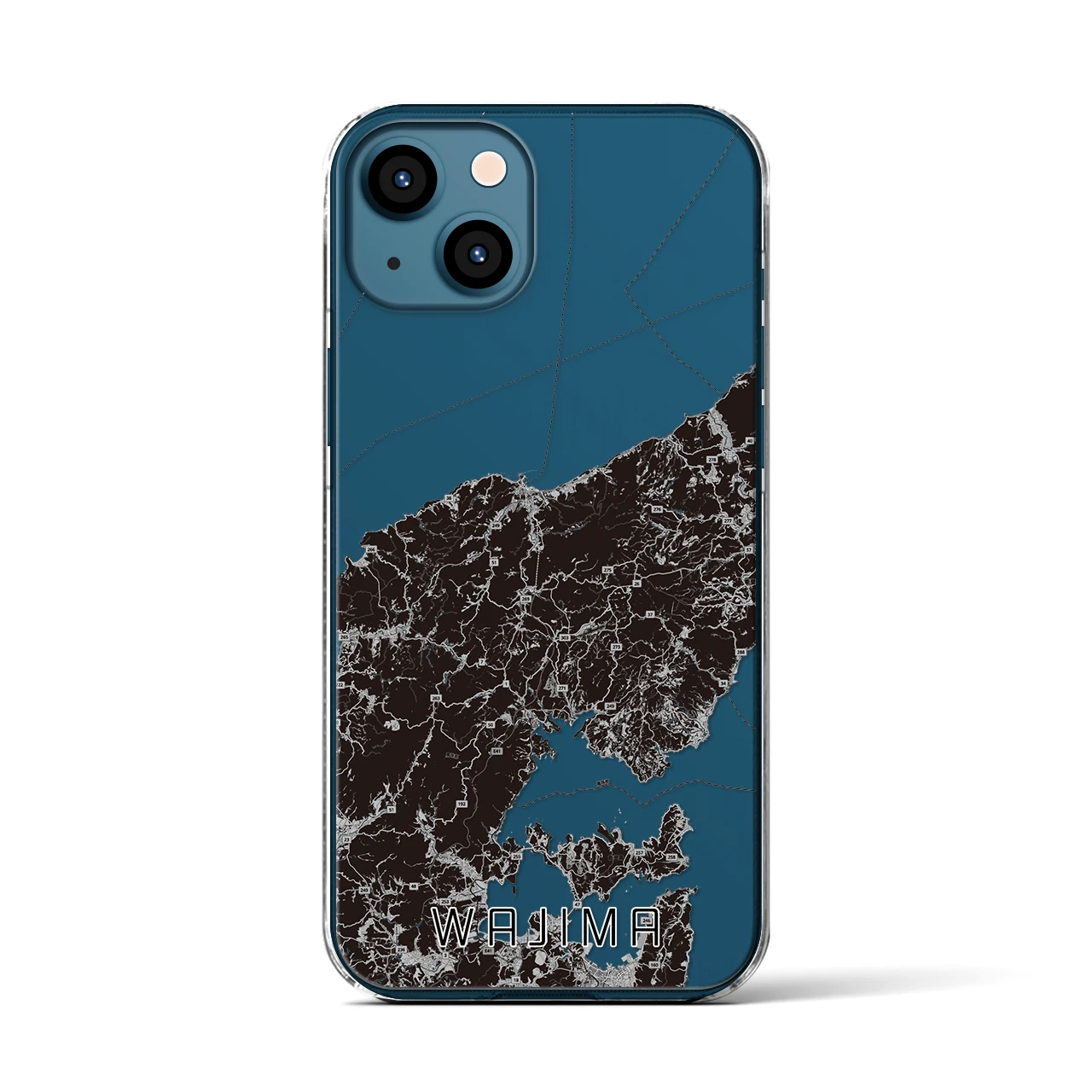 【輪島(石川県)】地図柄iPhoneケース(クリアタイプ)