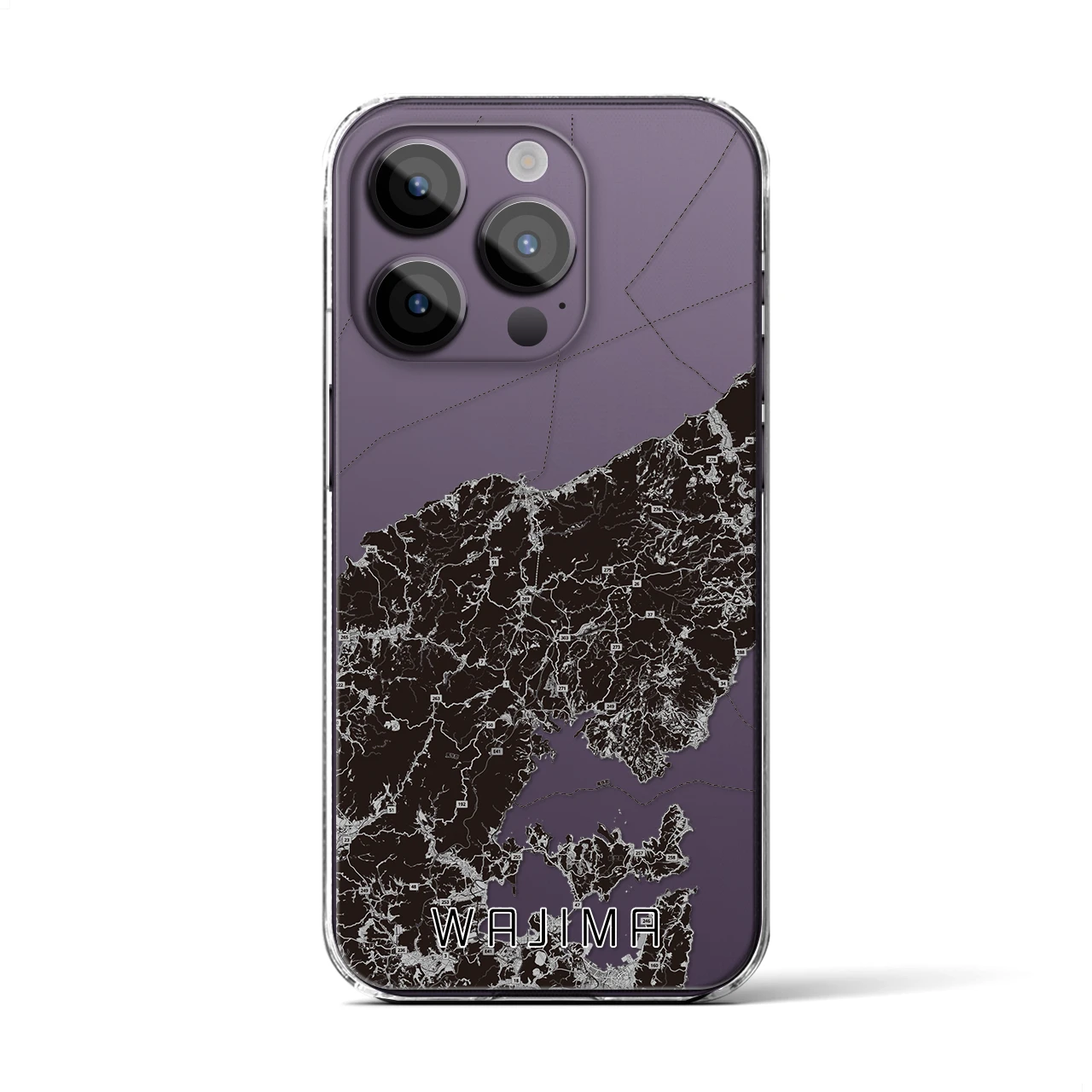 【輪島(石川県)】地図柄iPhoneケース(クリアタイプ)
