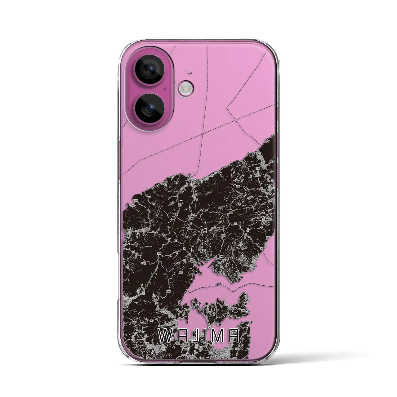 【輪島(石川県)】地図柄iPhoneケース(クリアタイプ)