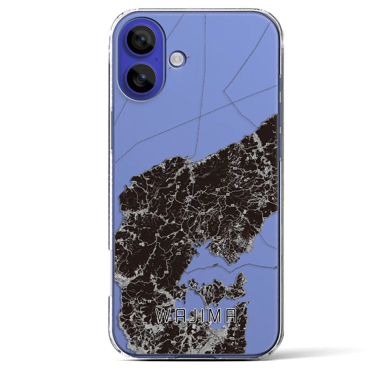 【輪島(石川県)】地図柄iPhoneケース(クリアタイプ)