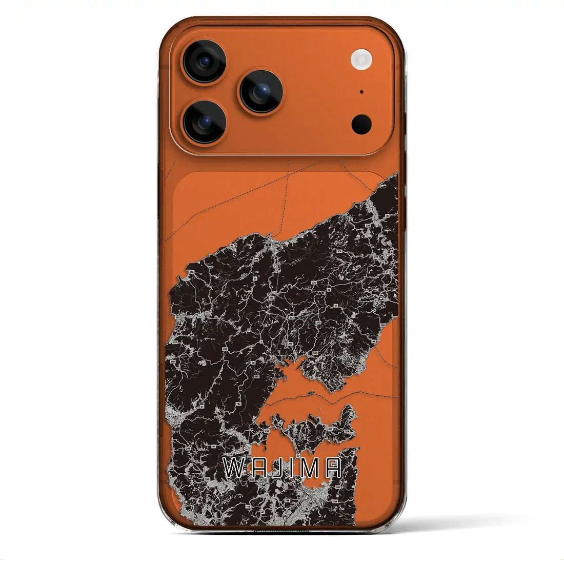 【輪島(石川県)】地図柄iPhoneケース(クリアタイプ)