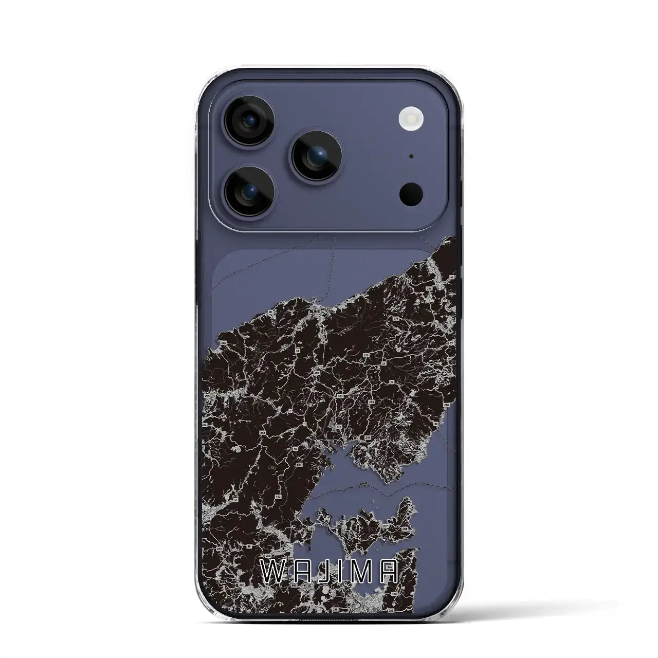 【輪島(石川県)】地図柄iPhoneケース(クリアタイプ)