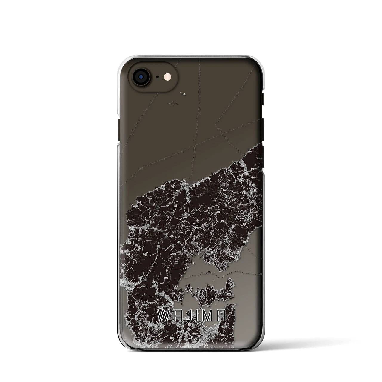 【輪島(石川県)】地図柄iPhoneケース(クリアタイプ)