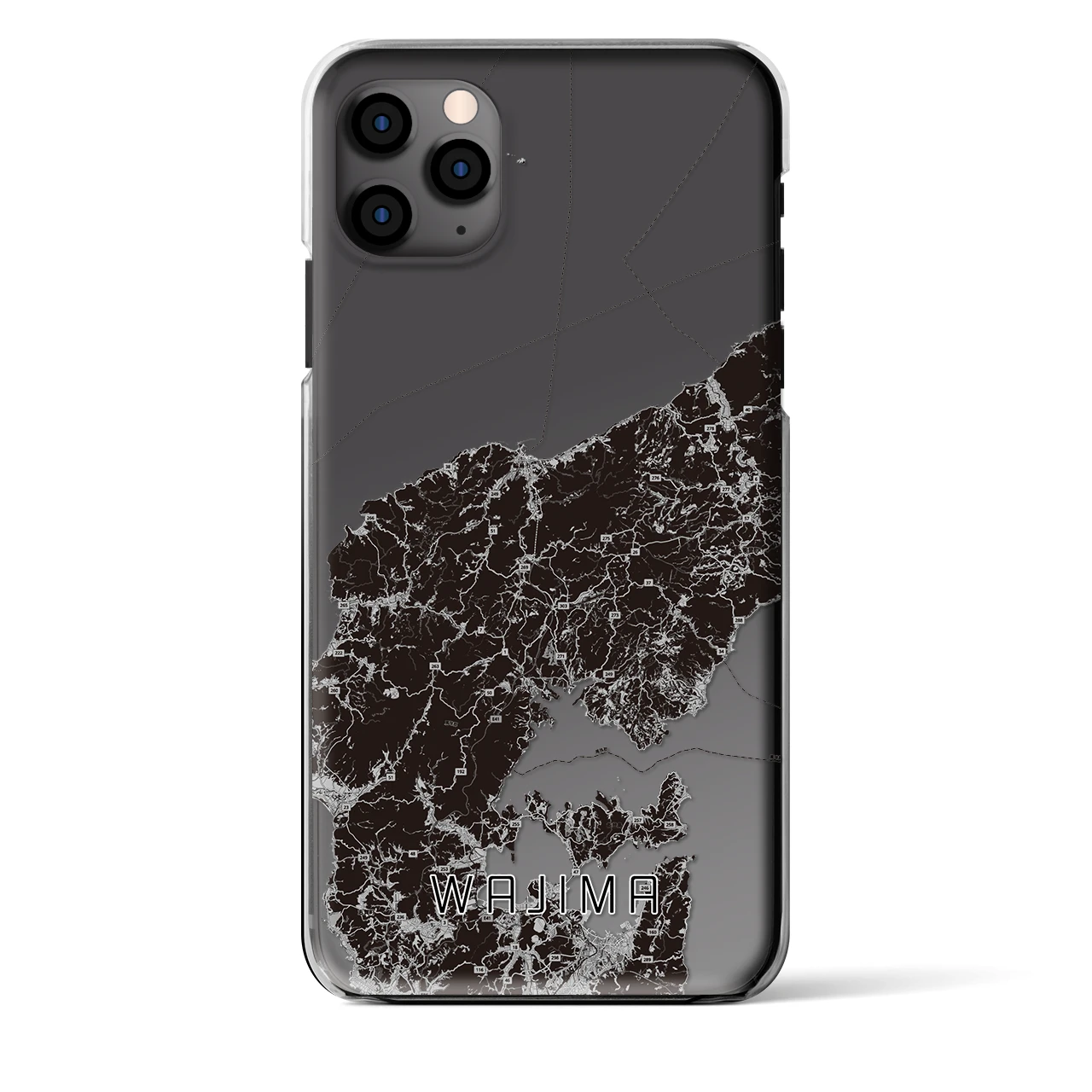 【輪島(石川県)】地図柄iPhoneケース(クリアタイプ)