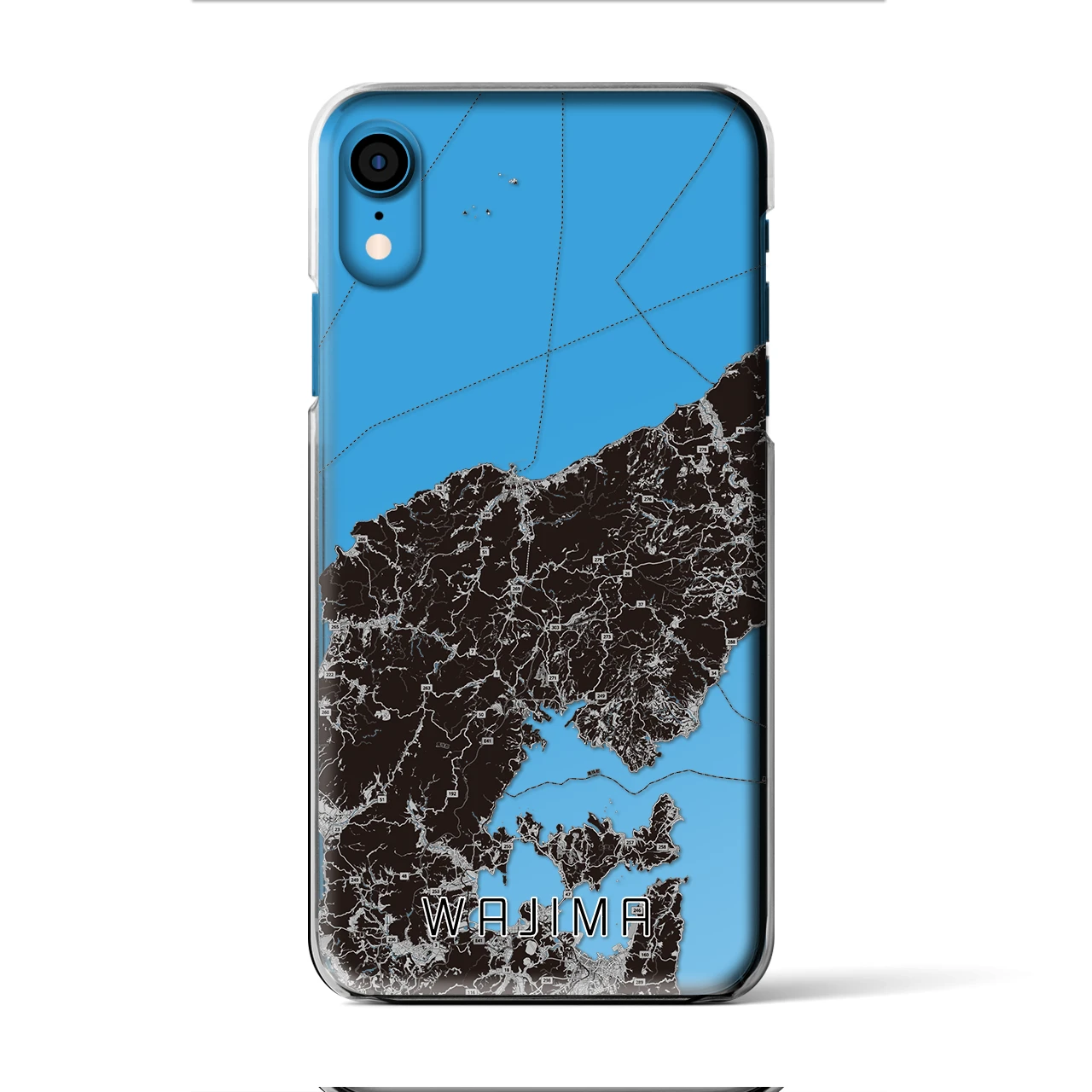 【輪島(石川県)】地図柄iPhoneケース(クリアタイプ)