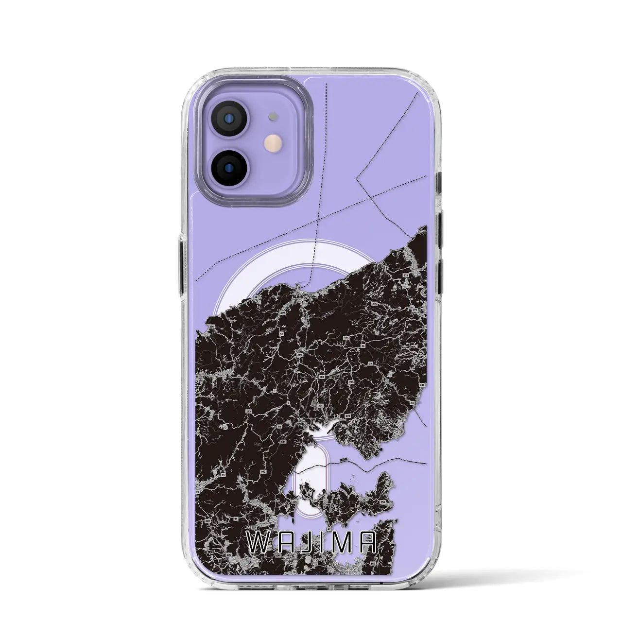 【輪島(石川県)】地図柄iPhoneケース(MagSafeタイプ)