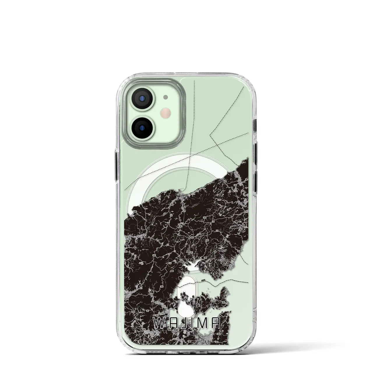 【輪島(石川県)】地図柄iPhoneケース(MagSafeタイプ)