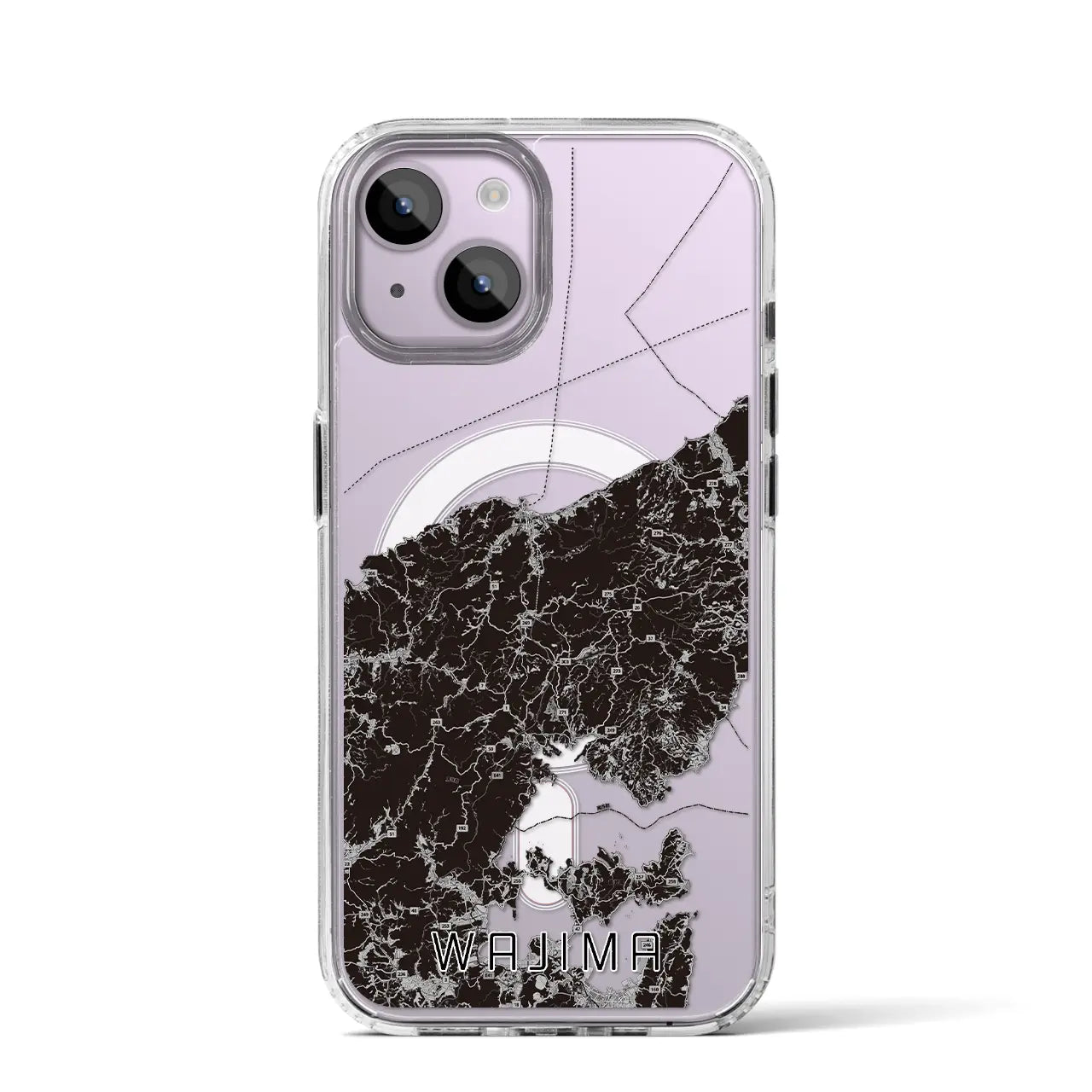 【輪島(石川県)】地図柄iPhoneケース(MagSafeタイプ)
