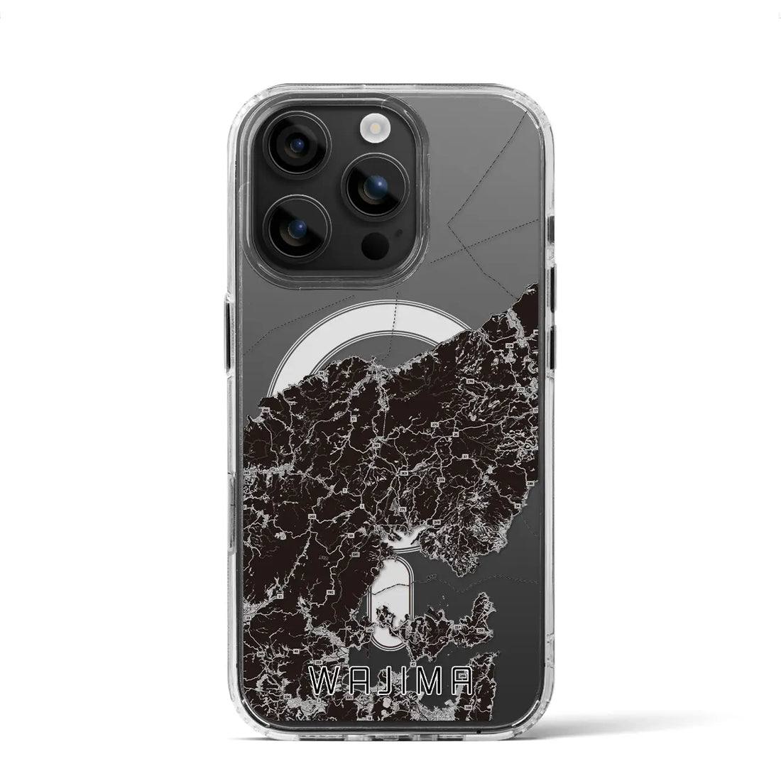 【輪島(石川県)】地図柄iPhoneケース(MagSafeタイプ)