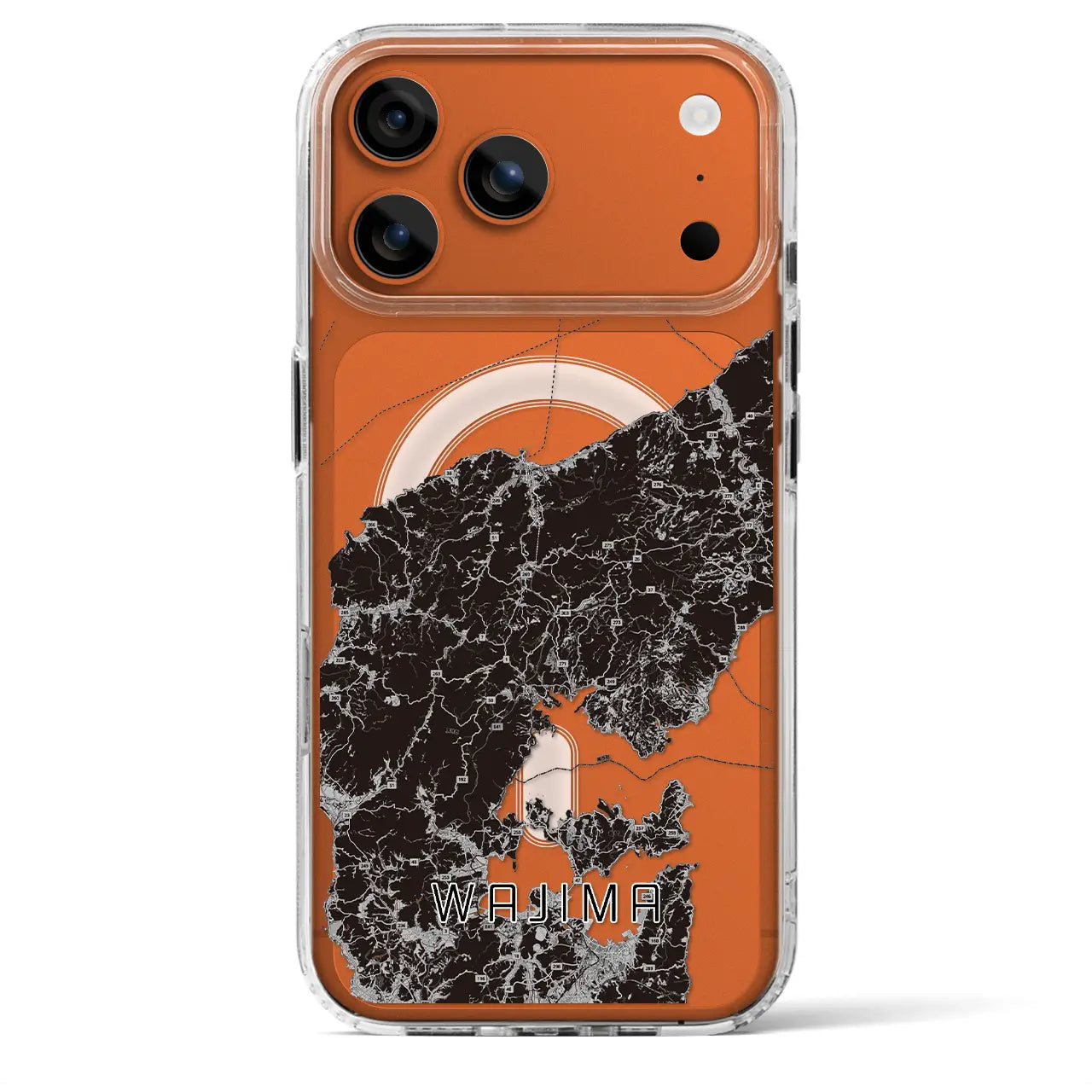 【輪島(石川県)】地図柄iPhoneケース(MagSafeタイプ)