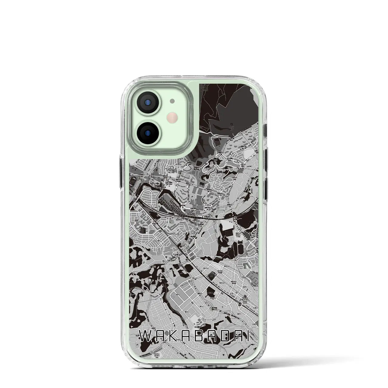 【若葉台(神奈川県)】地図柄iPhoneケース(MagSafeタイプ)