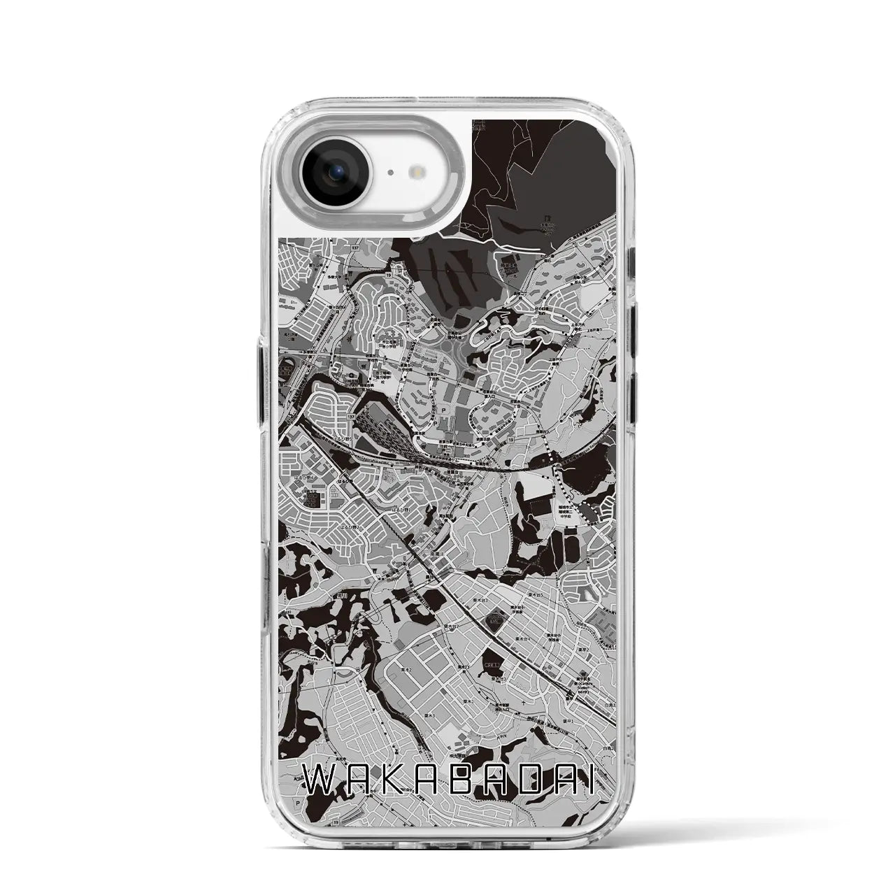 【若葉台(神奈川県)】地図柄iPhoneケース(MagSafeタイプ)