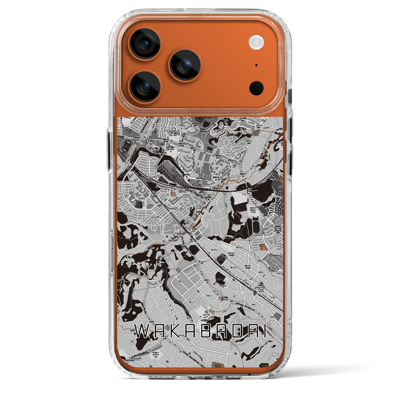 【若葉台(神奈川県)】地図柄iPhoneケース(MagSafeタイプ)