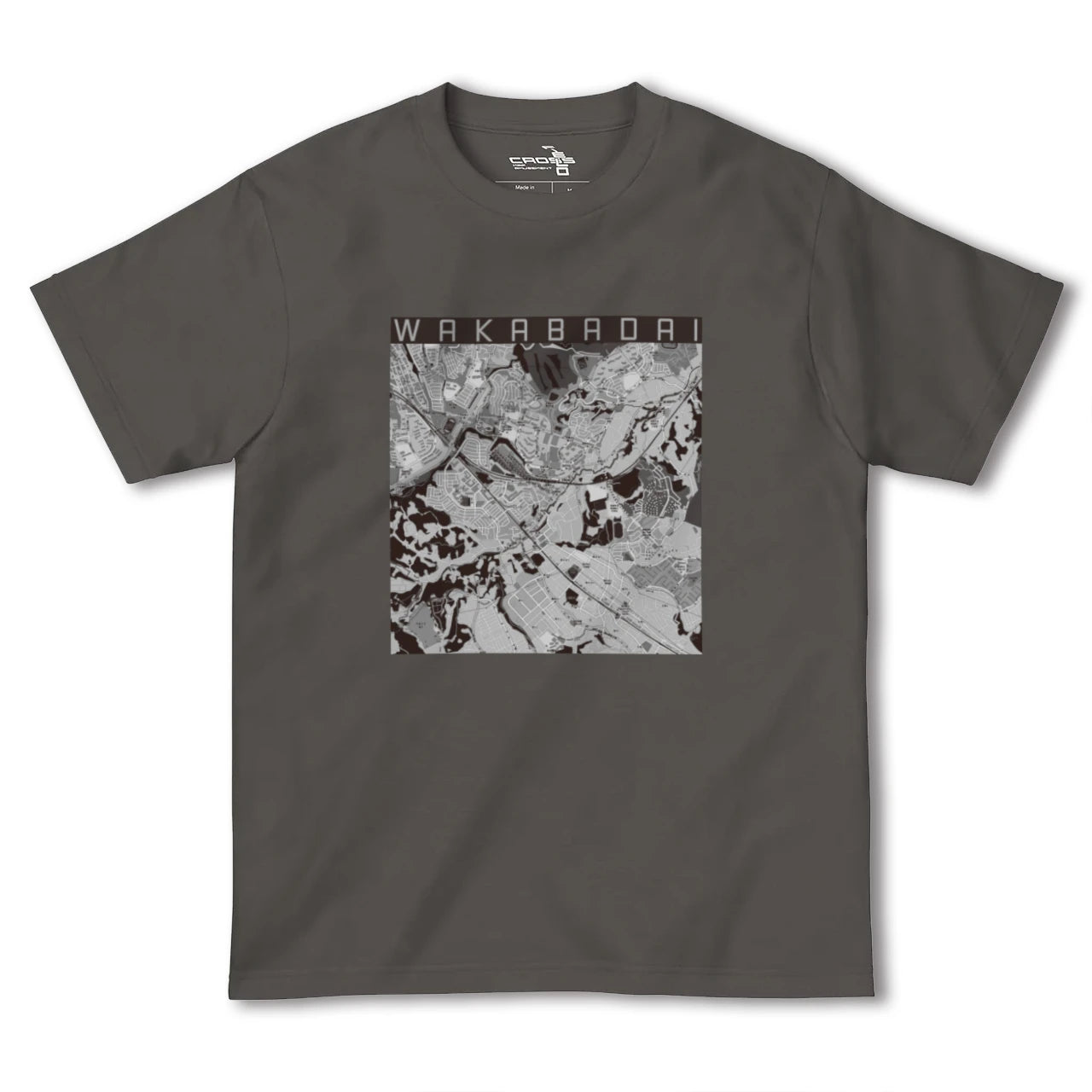 【若葉台(神奈川県)】地図柄ヘビーウェイトTシャツ