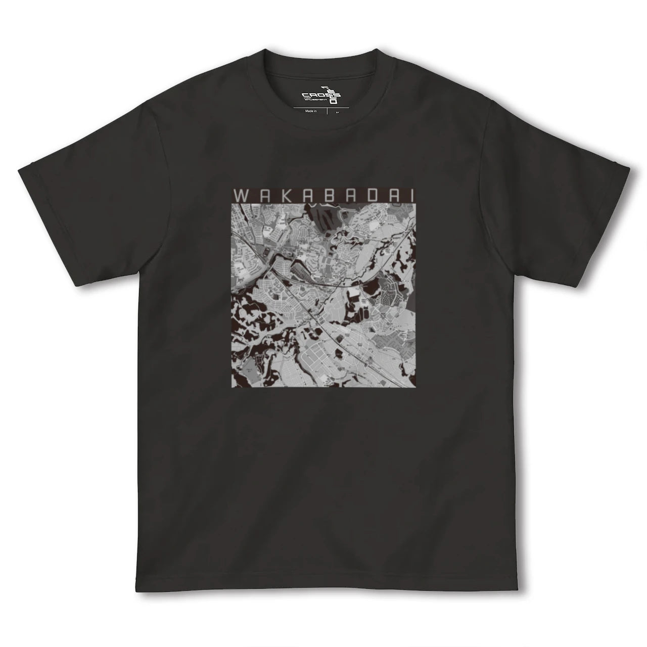 【若葉台(神奈川県)】地図柄ヘビーウェイトTシャツ