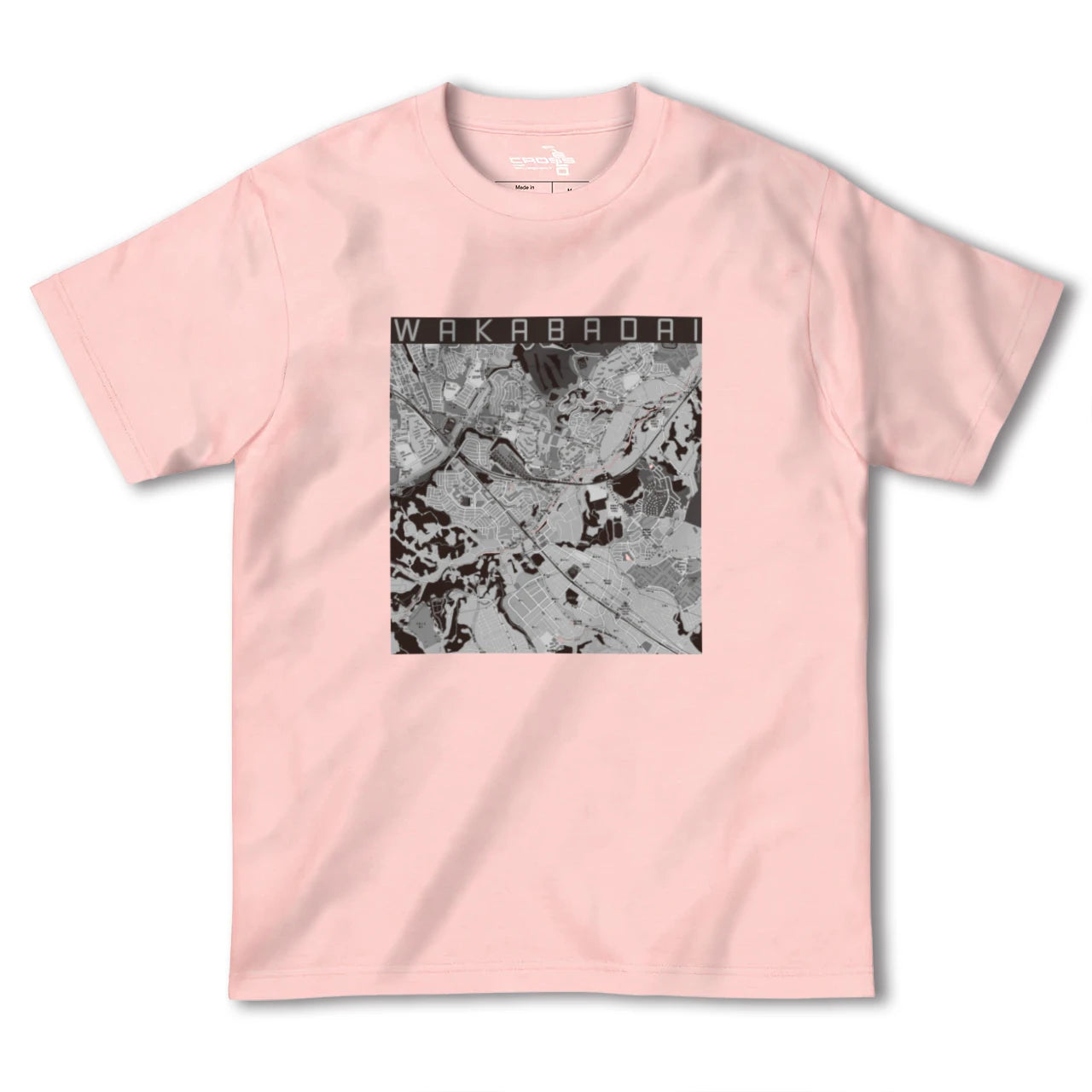 【若葉台(神奈川県)】地図柄ヘビーウェイトTシャツ
