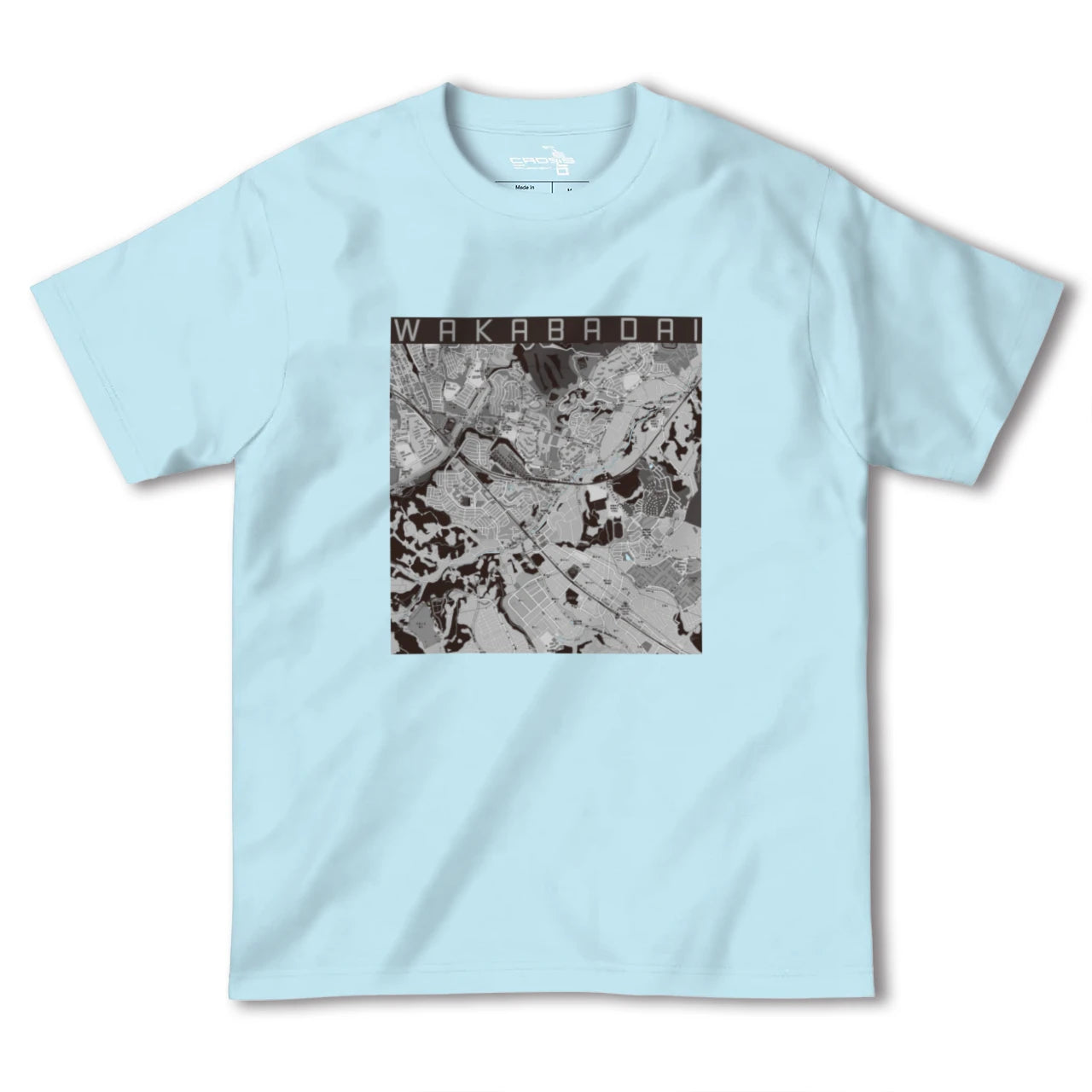 【若葉台(神奈川県)】地図柄ヘビーウェイトTシャツ