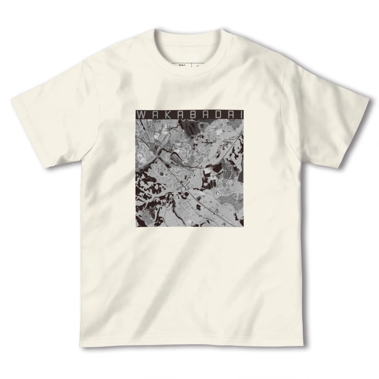 【若葉台(神奈川県)】地図柄ヘビーウェイトTシャツ