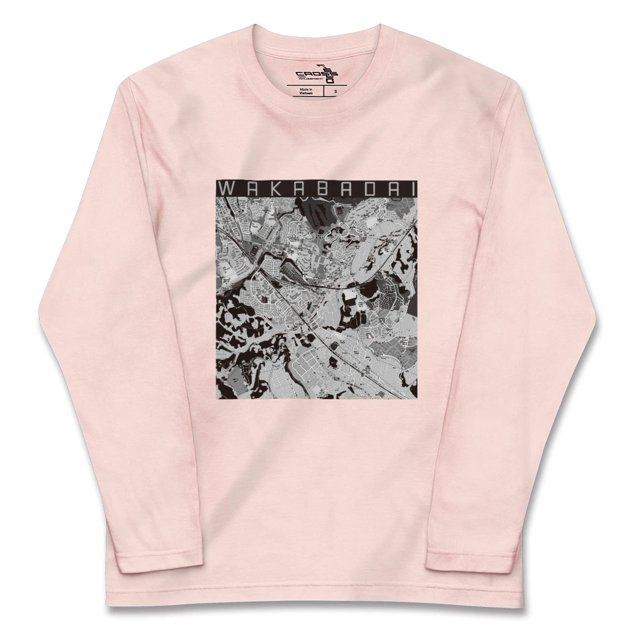 【若葉台(神奈川県)】地図柄ロングスリーブTシャツ